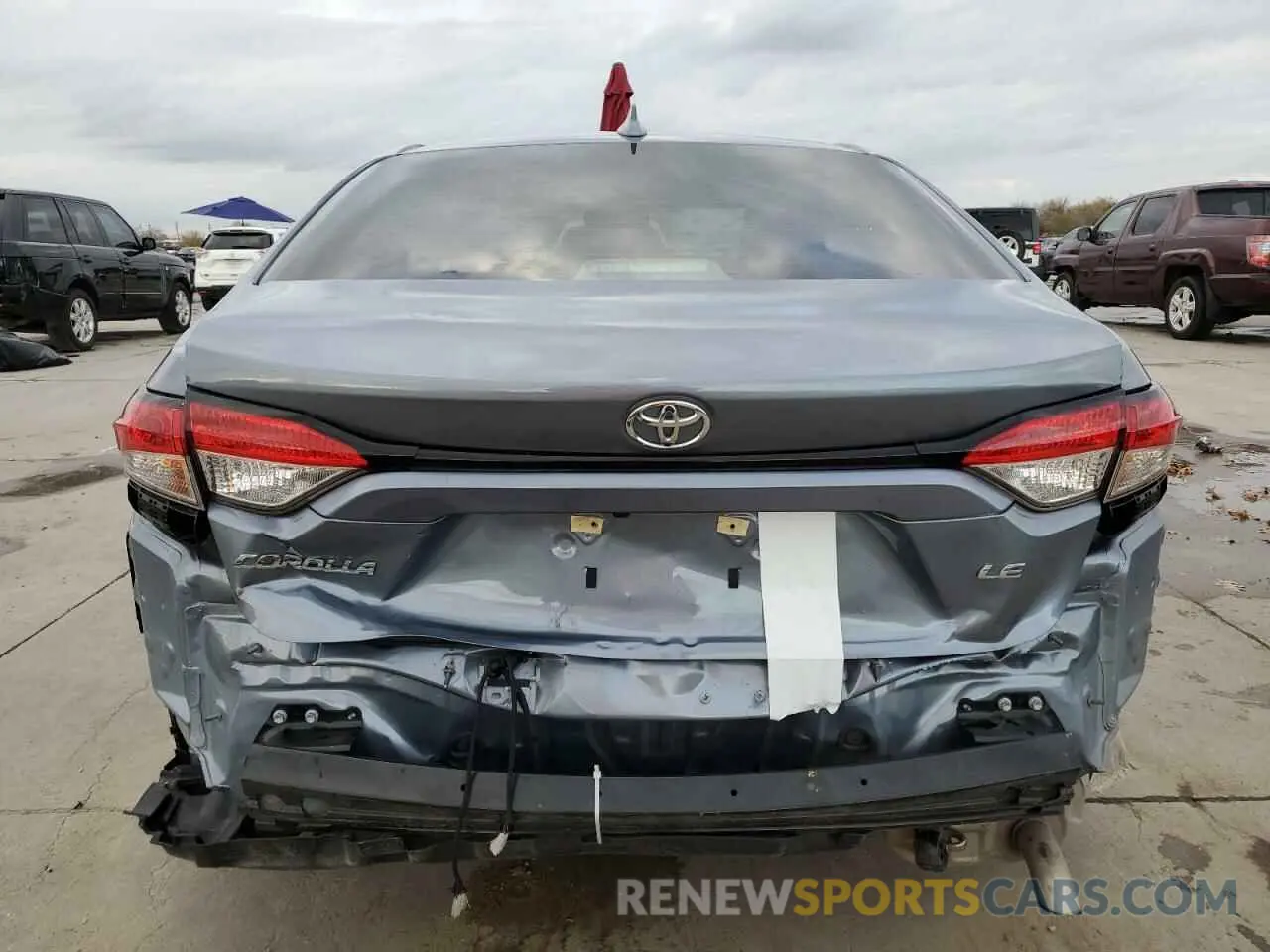 6 fotografías del automóvil dañado 5YFEPMAE7NP384780 TOYOTA COROLLA 2022
