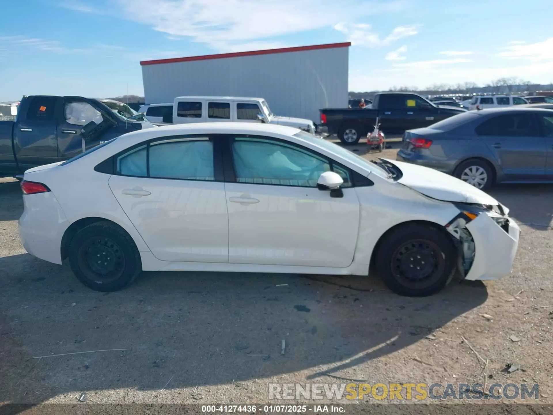 13 fotografías del automóvil dañado 5YFEPMAE7NP390269 TOYOTA COROLLA 2022