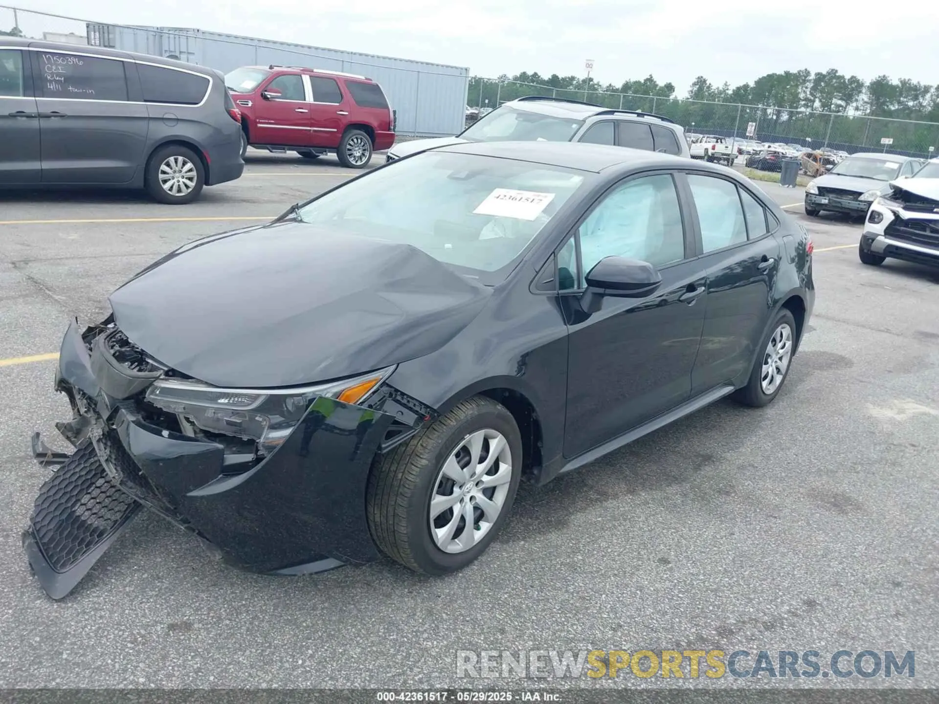 2 fotografías del automóvil dañado 5YFEPMAE7NP390966 TOYOTA COROLLA 2022