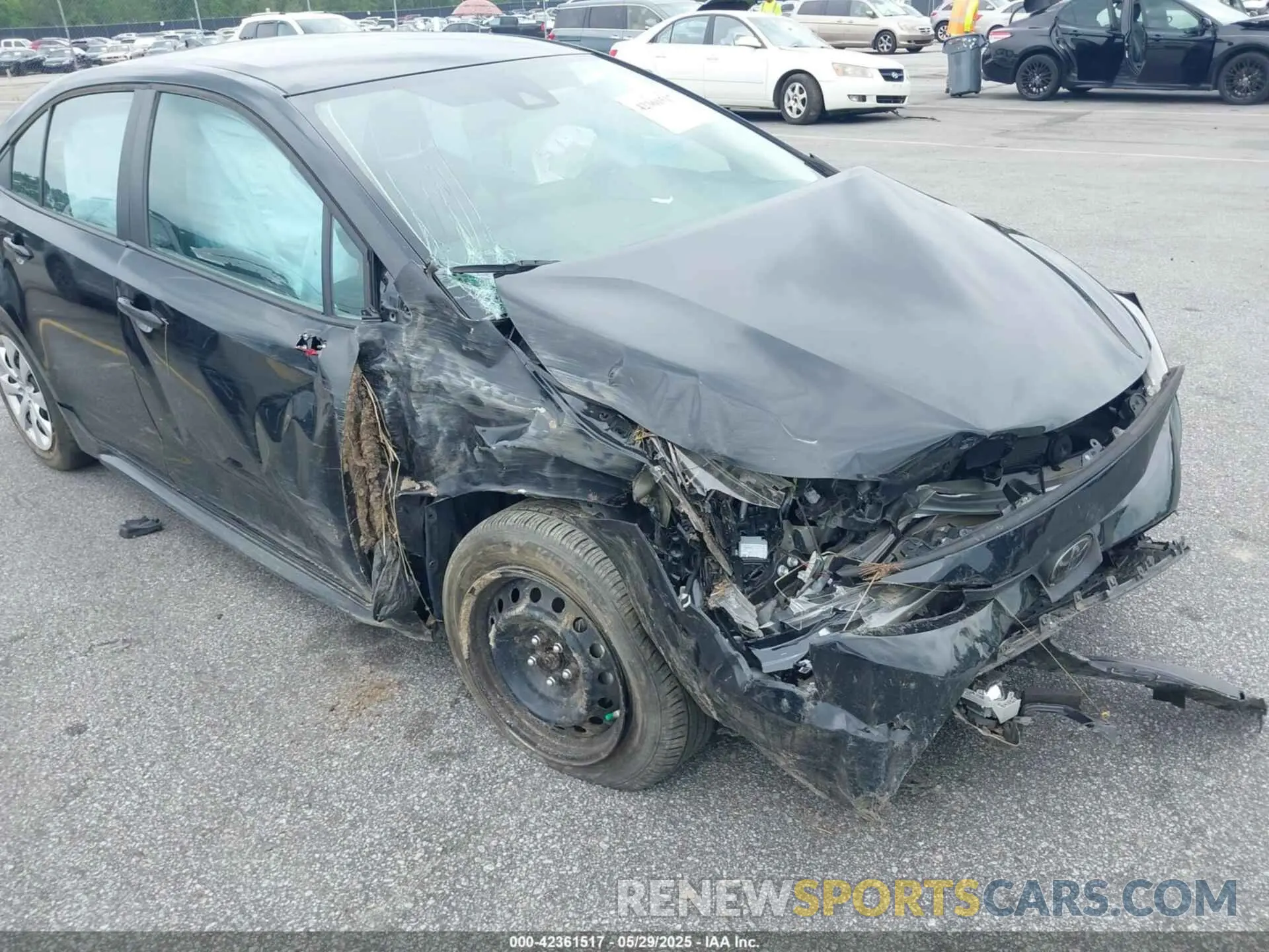 6 fotografías del automóvil dañado 5YFEPMAE7NP390966 TOYOTA COROLLA 2022