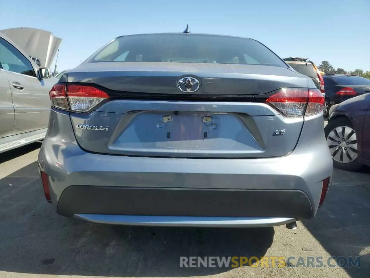 6 fotografías del automóvil dañado 5YFEPMAE8NP274580 TOYOTA COROLLA 2022
