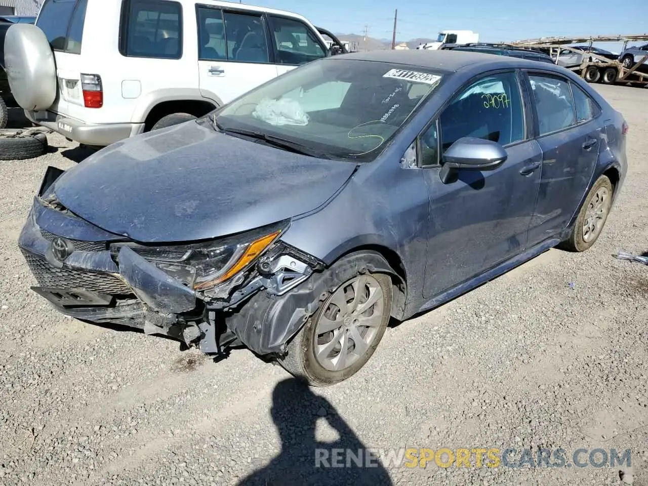 1 fotografías del automóvil dañado 5YFEPMAE8NP276135 TOYOTA COROLLA 2022