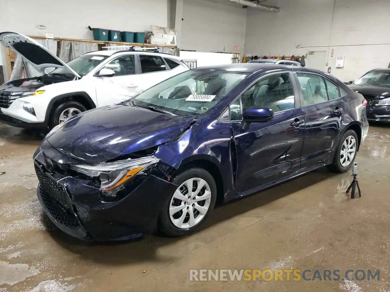 1 fotografías del automóvil dañado 5YFEPMAE8NP307870 TOYOTA COROLLA 2022
