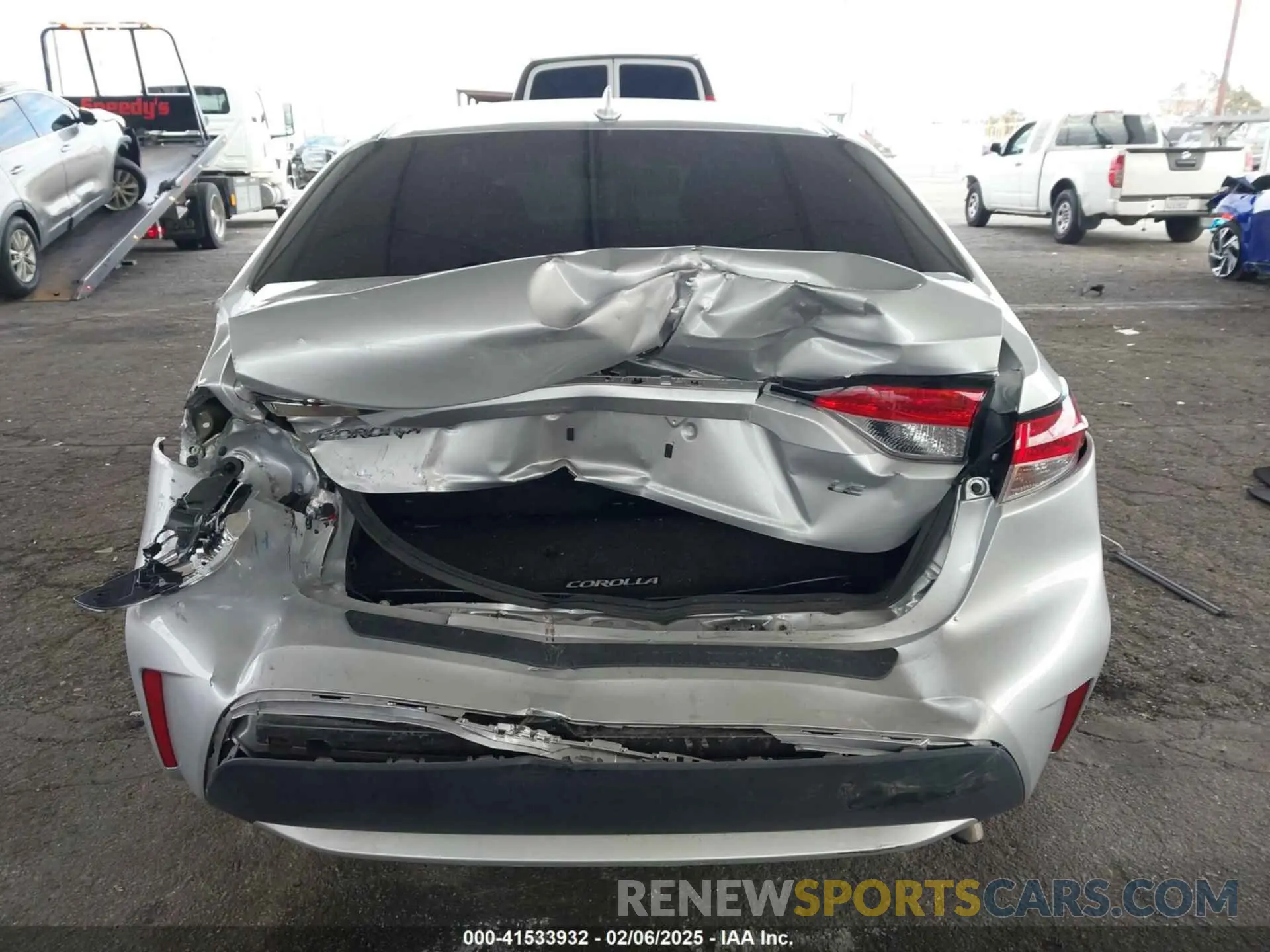 6 fotografías del automóvil dañado 5YFEPMAE8NP309246 TOYOTA COROLLA 2022