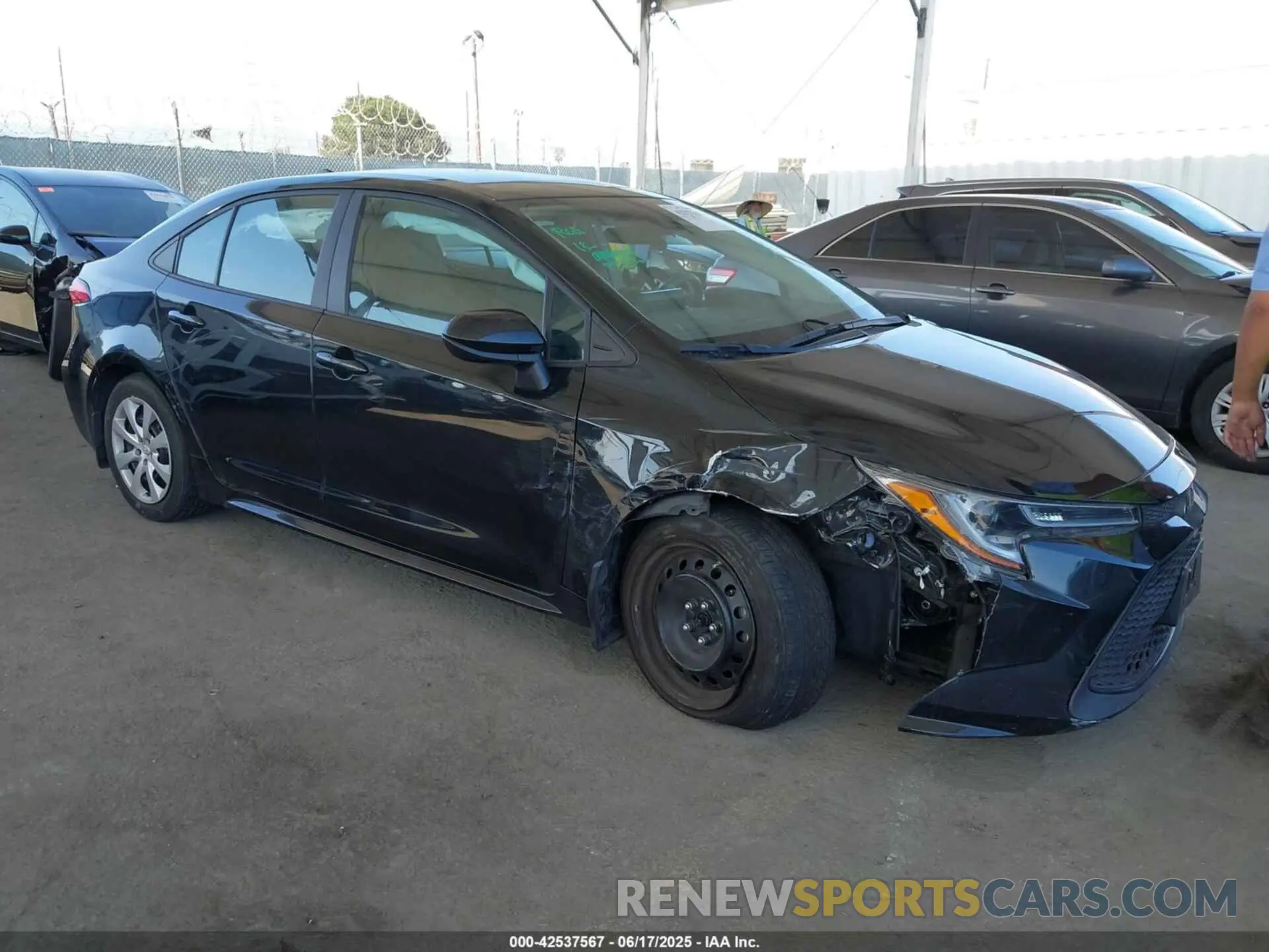 1 fotografías del automóvil dañado 5YFEPMAE8NP319145 TOYOTA COROLLA 2022