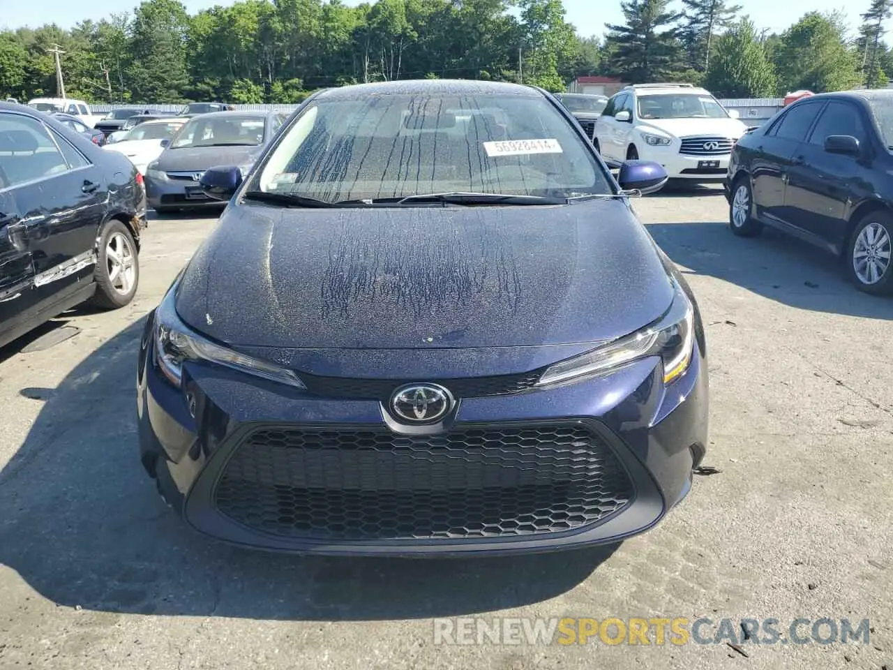 5 fotografías del automóvil dañado 5YFEPMAE8NP320893 TOYOTA COROLLA 2022