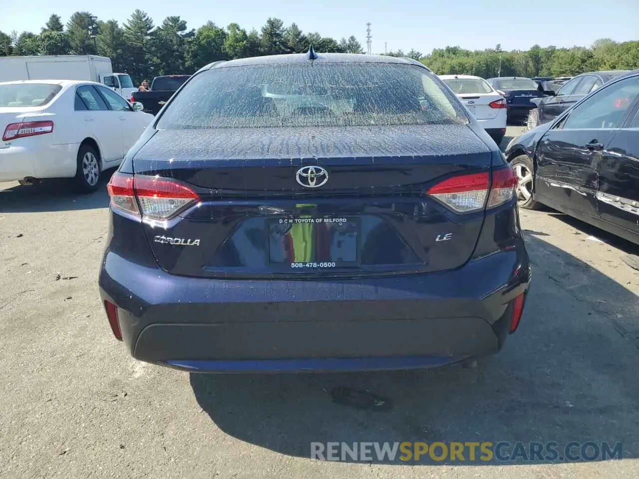 6 fotografías del automóvil dañado 5YFEPMAE8NP320893 TOYOTA COROLLA 2022