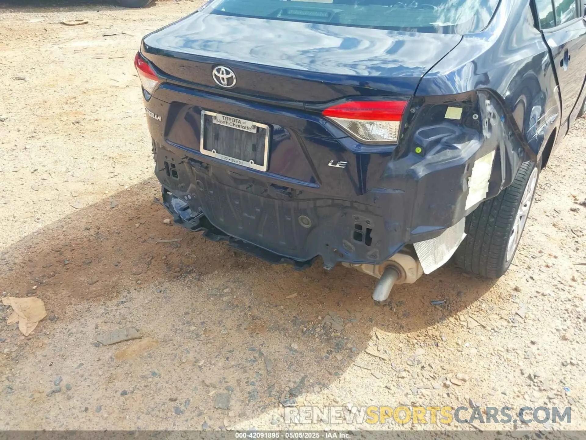 19 fotografías del automóvil dañado 5YFEPMAE8NP321767 TOYOTA COROLLA 2022