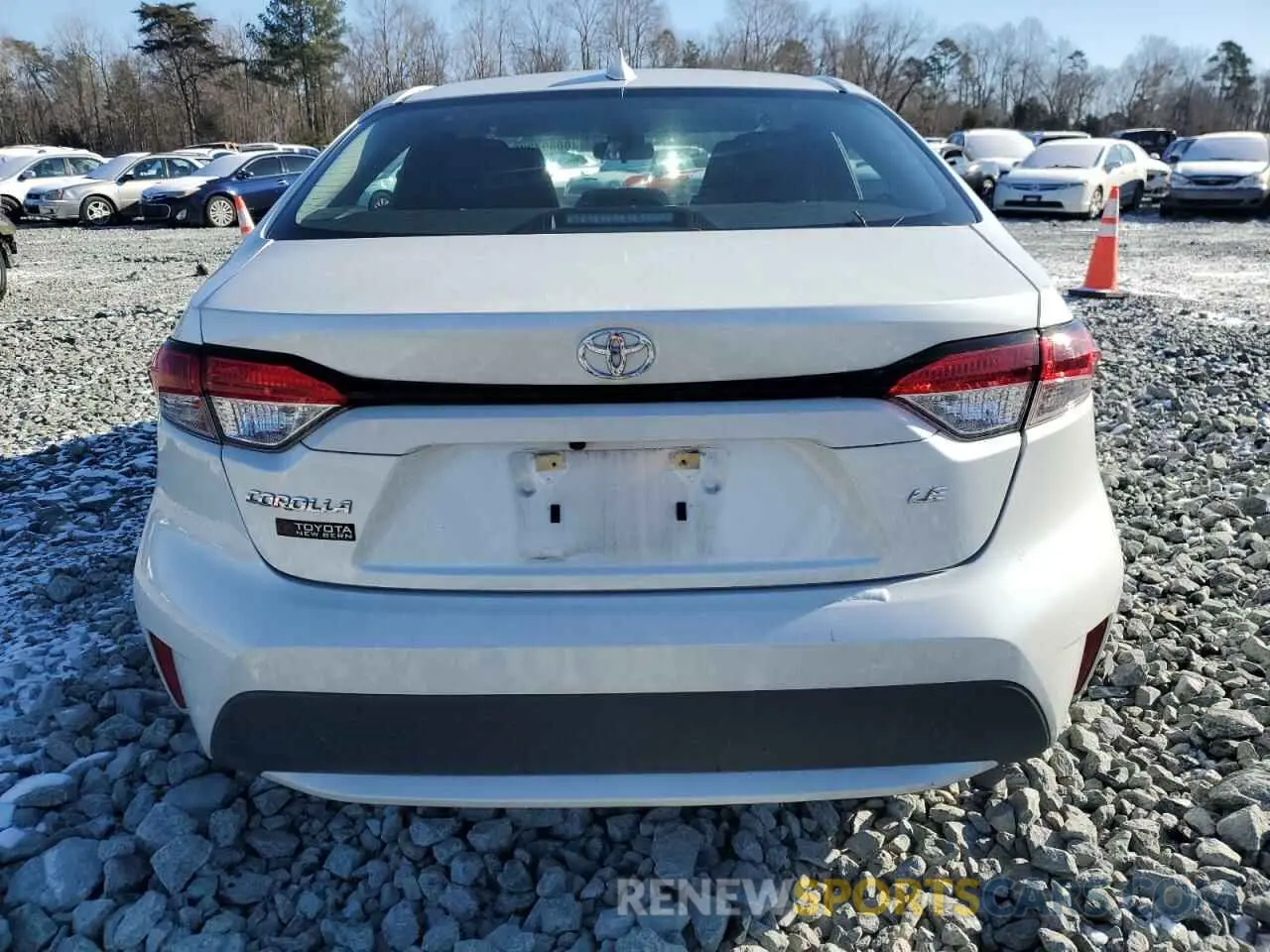 6 fotografías del automóvil dañado 5YFEPMAE8NP323972 TOYOTA COROLLA 2022