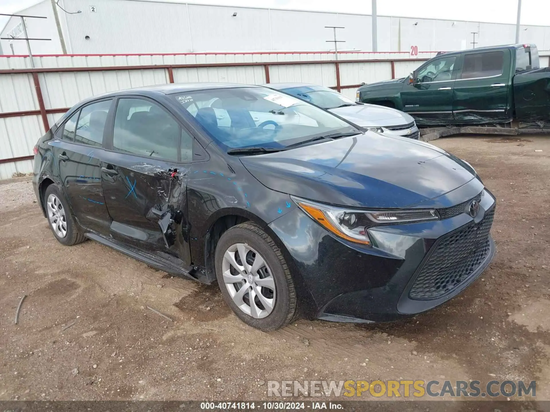 1 fotografías del automóvil dañado 5YFEPMAE8NP324927 TOYOTA COROLLA 2022