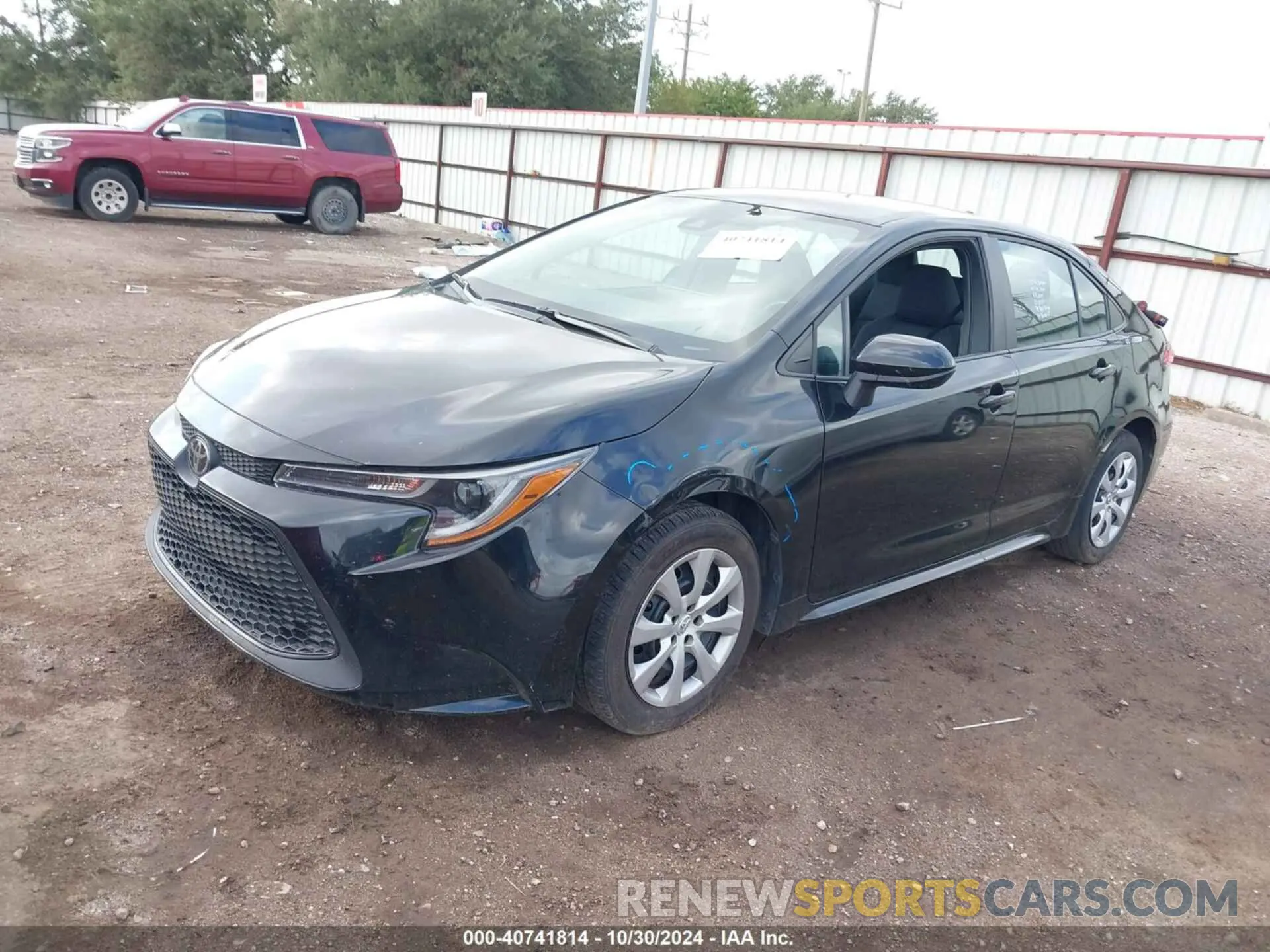 2 fotografías del automóvil dañado 5YFEPMAE8NP324927 TOYOTA COROLLA 2022