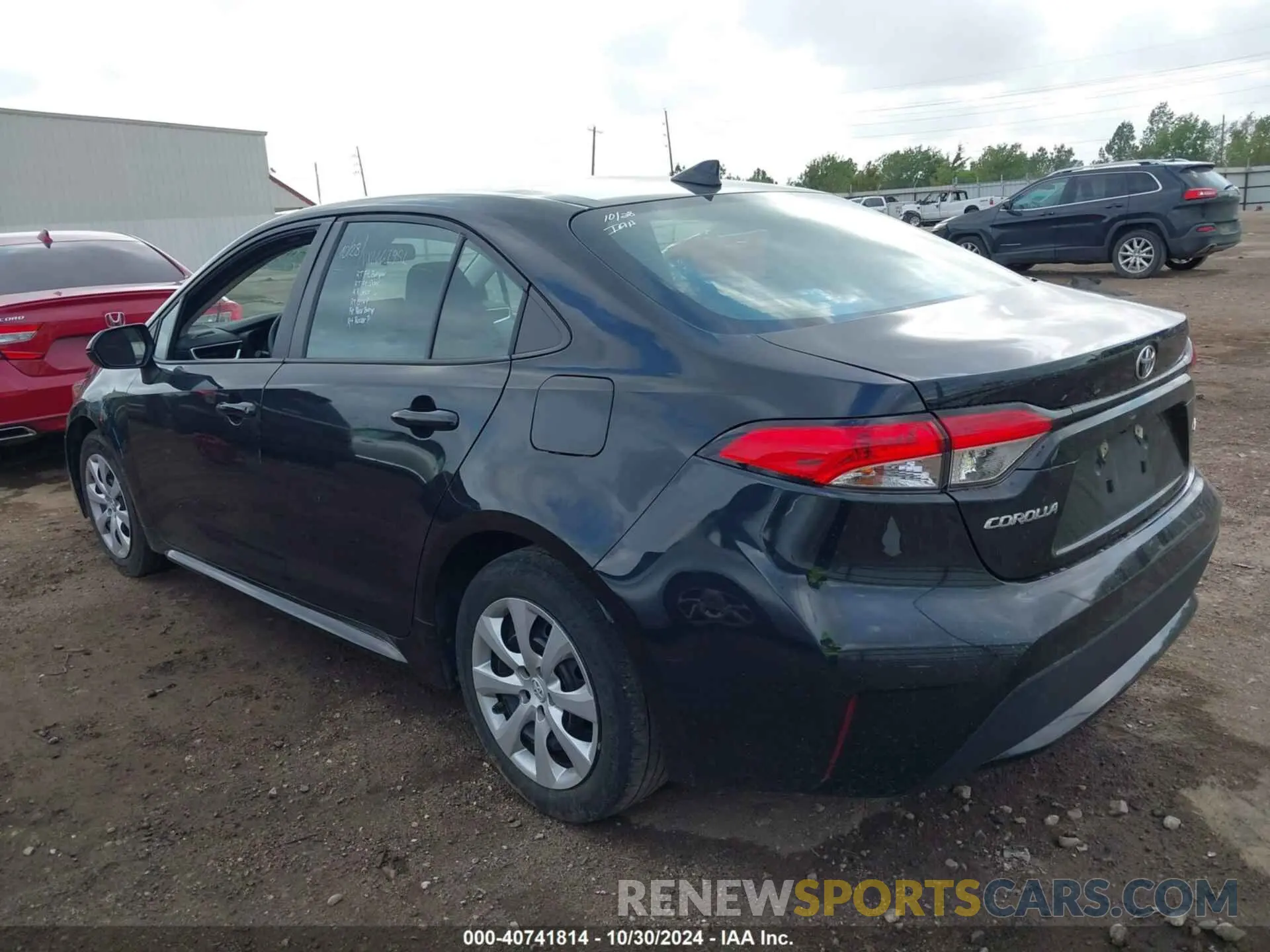 3 fotografías del automóvil dañado 5YFEPMAE8NP324927 TOYOTA COROLLA 2022