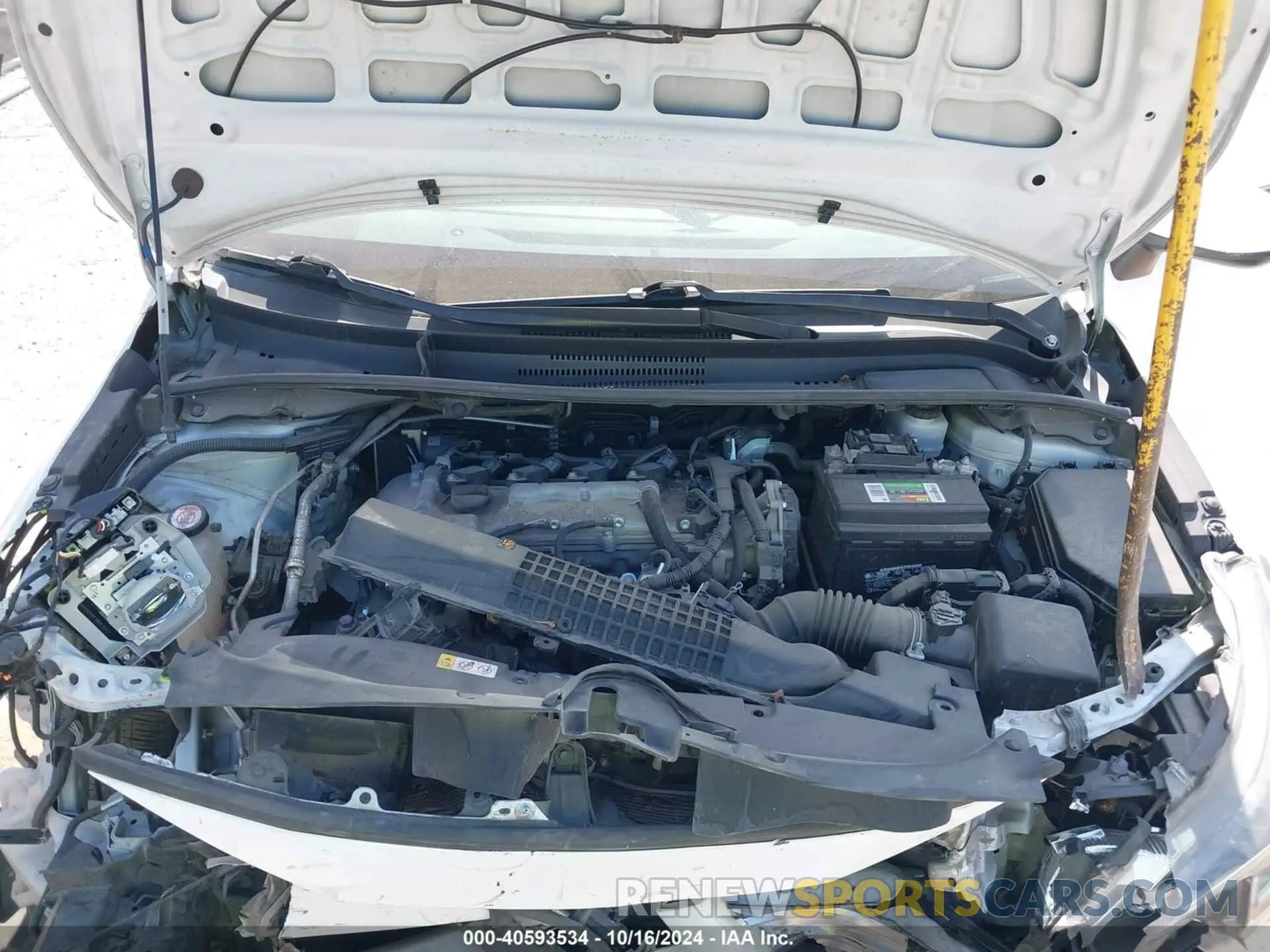 10 fotografías del automóvil dañado 5YFEPMAE8NP327875 TOYOTA COROLLA 2022