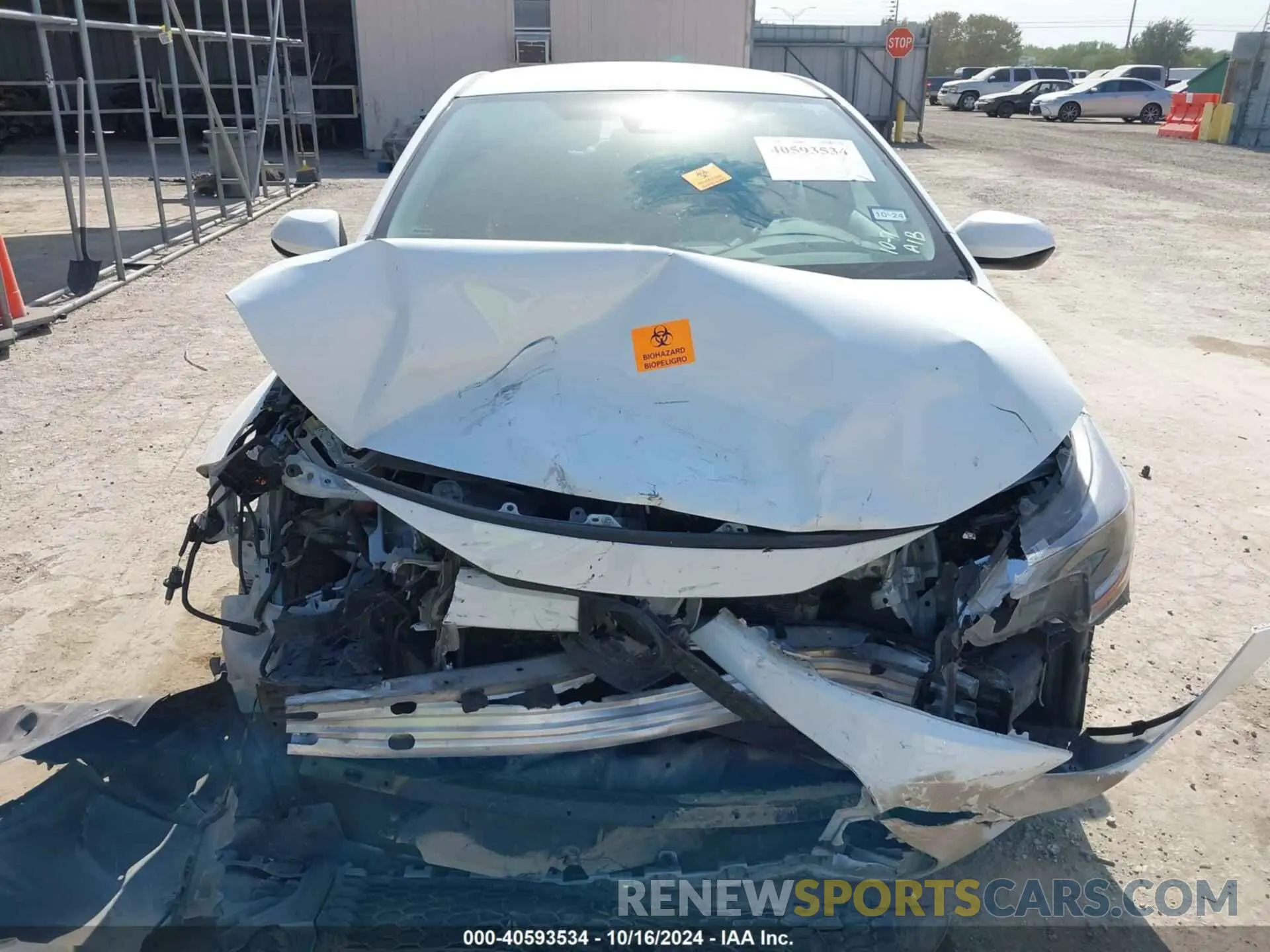 11 fotografías del automóvil dañado 5YFEPMAE8NP327875 TOYOTA COROLLA 2022