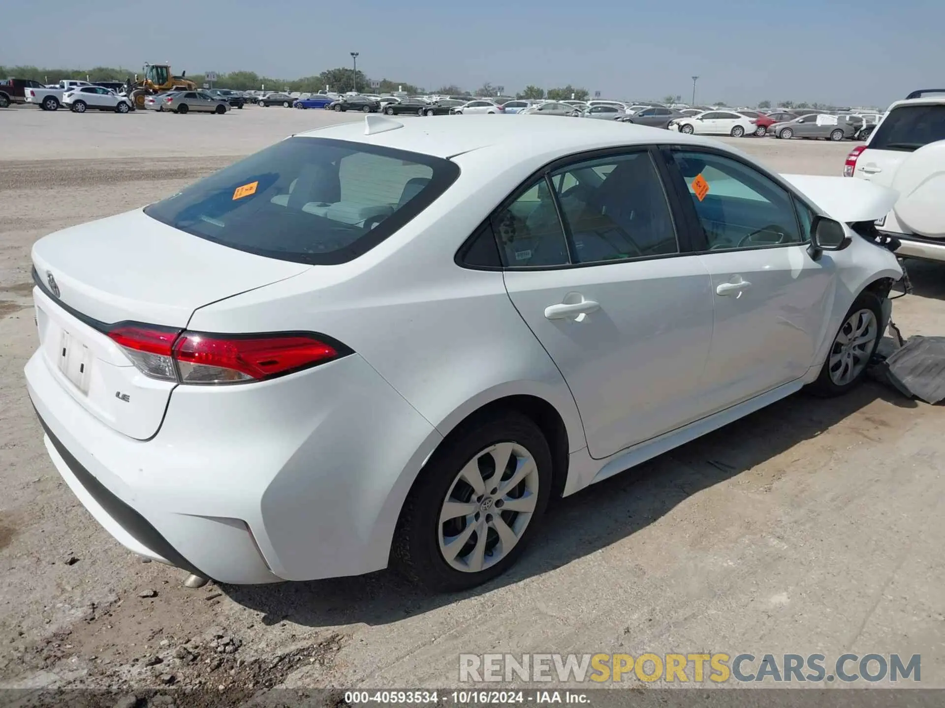 4 fotografías del automóvil dañado 5YFEPMAE8NP327875 TOYOTA COROLLA 2022