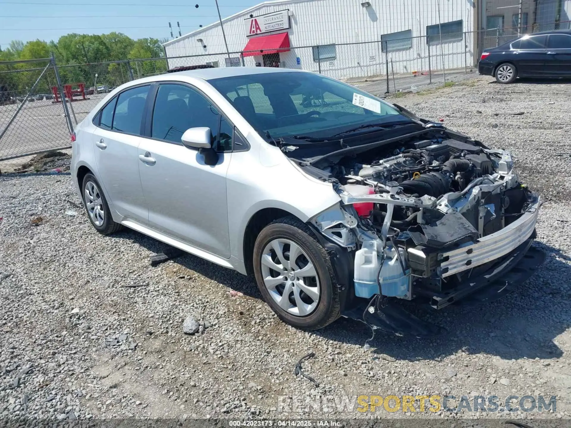 1 fotografías del automóvil dañado 5YFEPMAE8NP329299 TOYOTA COROLLA 2022