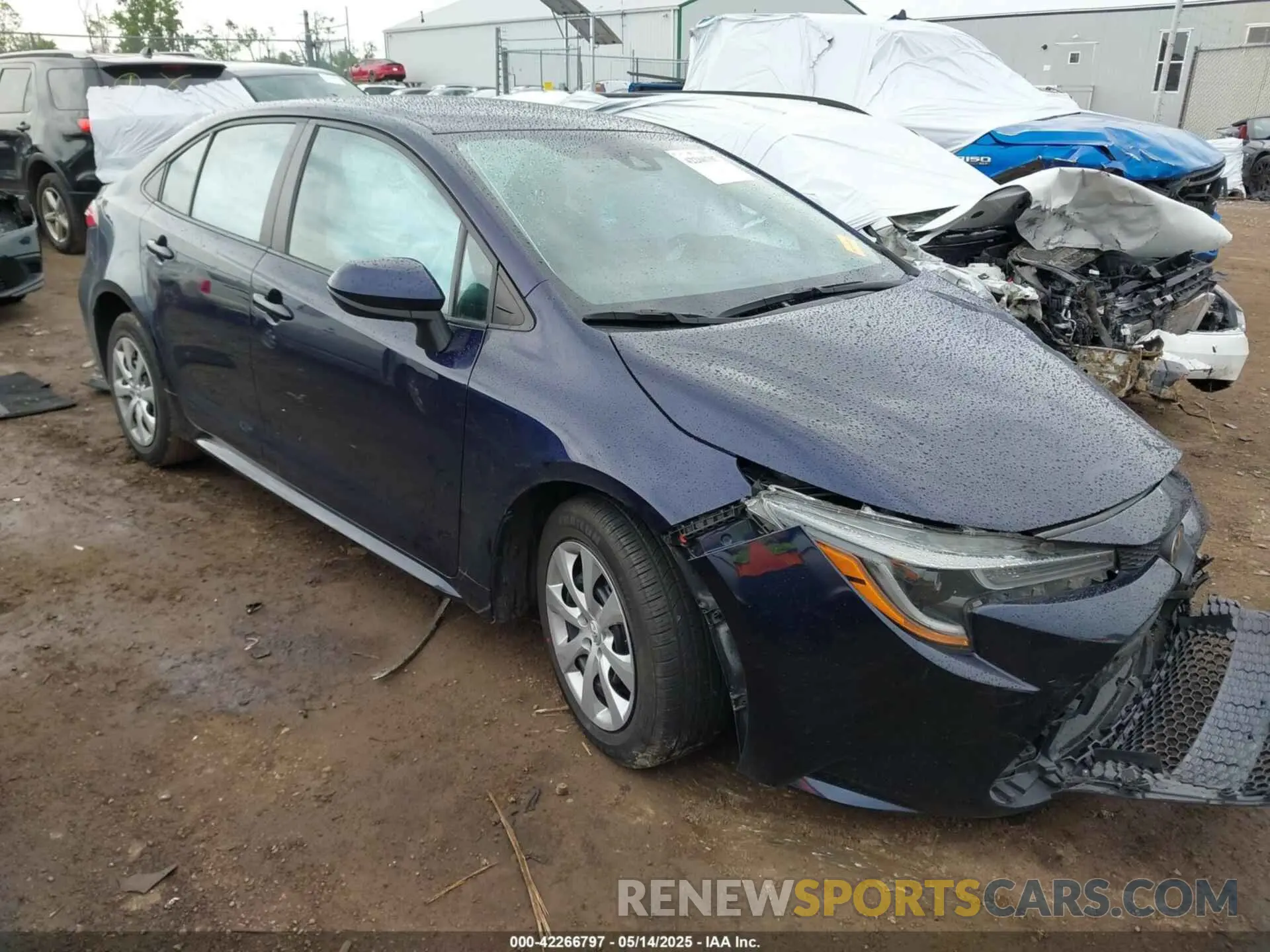 1 fotografías del automóvil dañado 5YFEPMAE8NP332672 TOYOTA COROLLA 2022