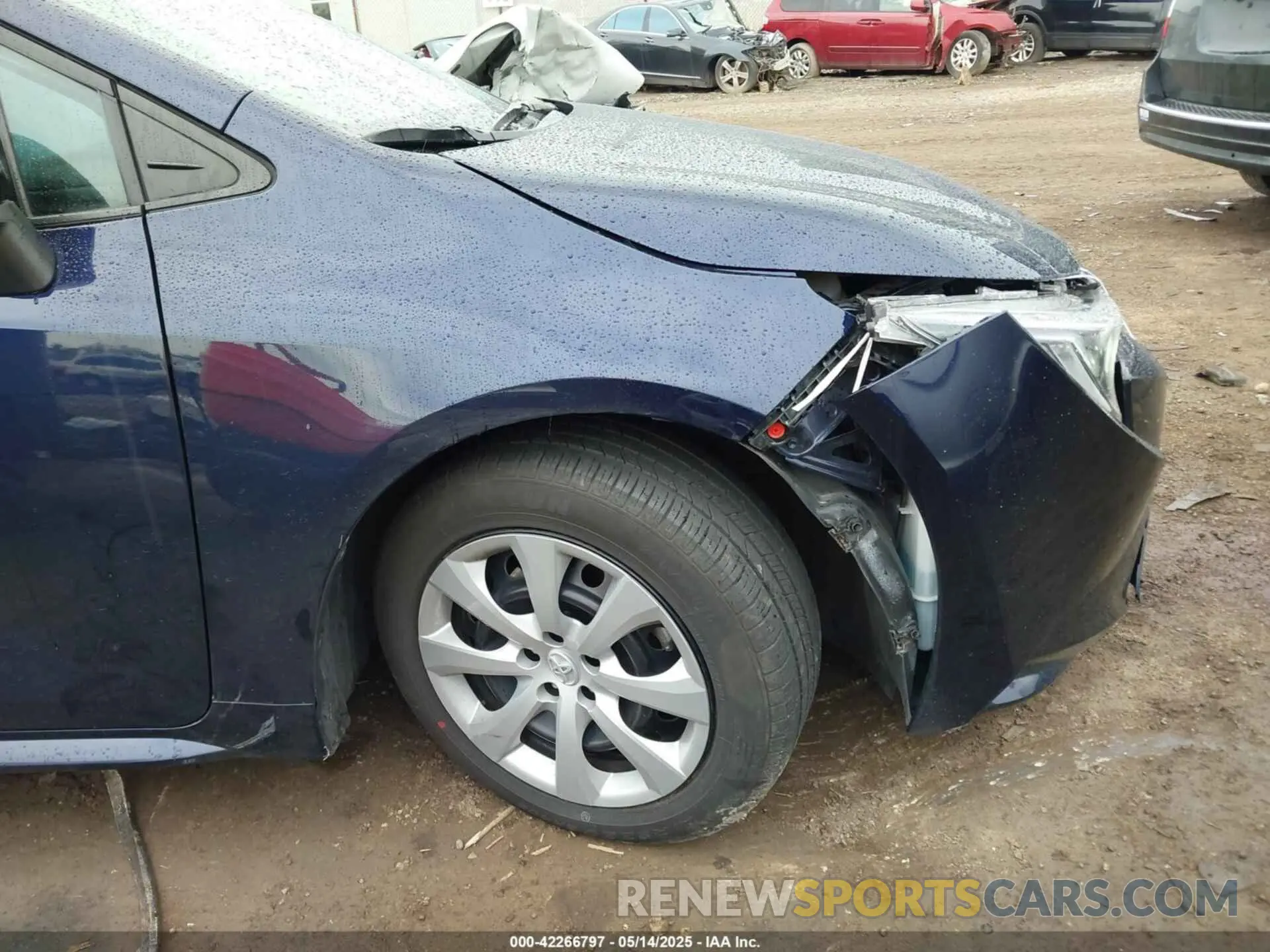 6 fotografías del automóvil dañado 5YFEPMAE8NP332672 TOYOTA COROLLA 2022