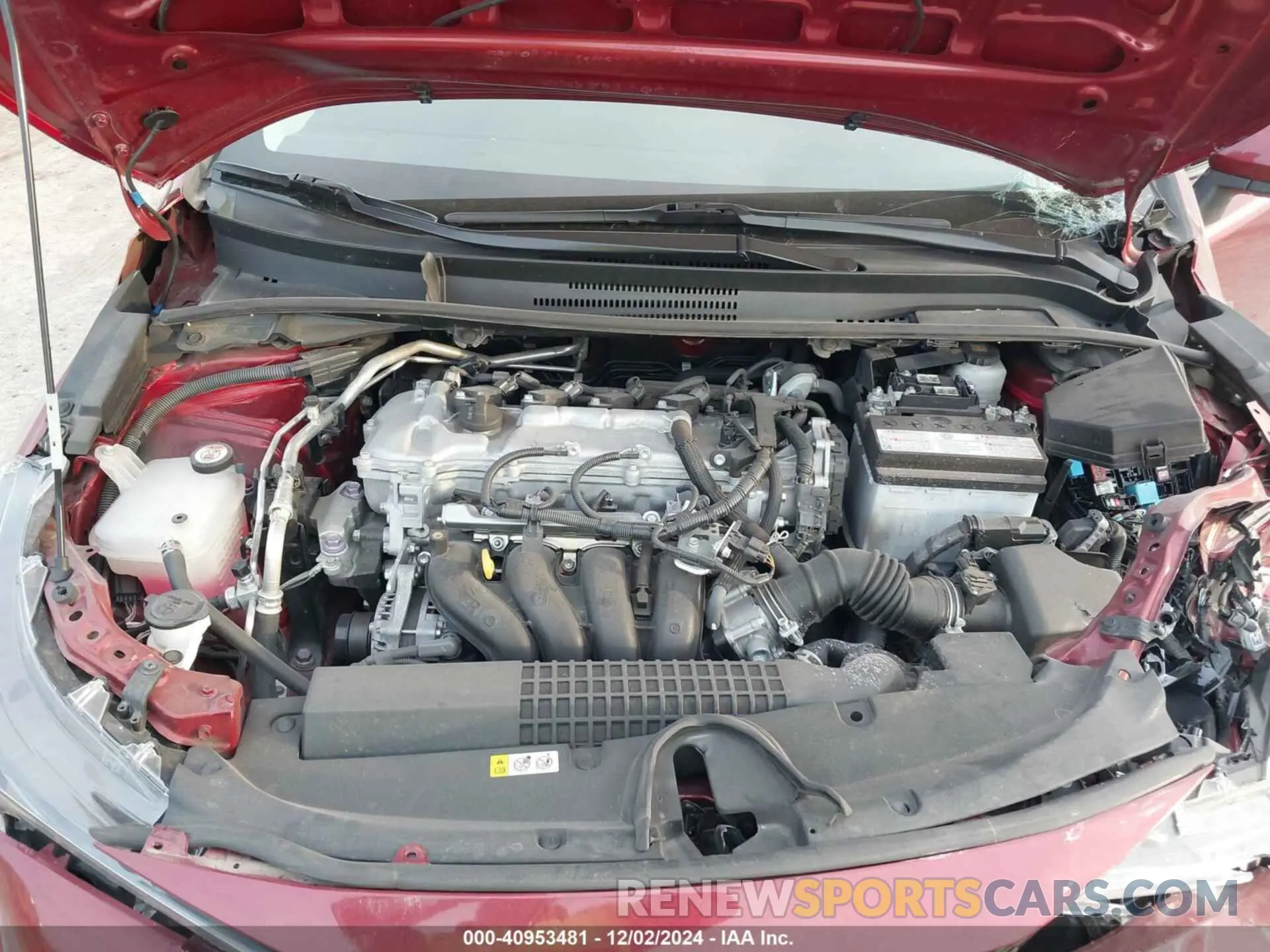 10 fotografías del automóvil dañado 5YFEPMAE8NP333109 TOYOTA COROLLA 2022