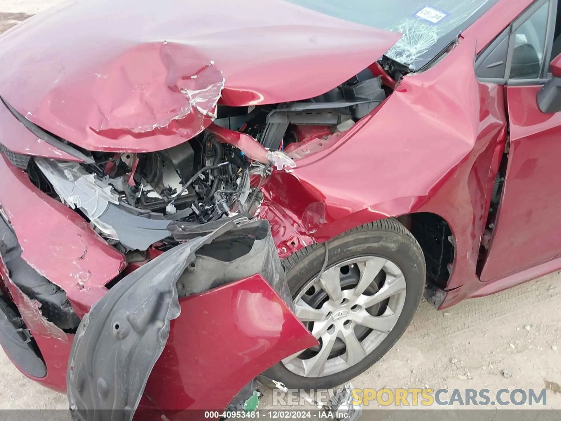 6 fotografías del automóvil dañado 5YFEPMAE8NP333109 TOYOTA COROLLA 2022