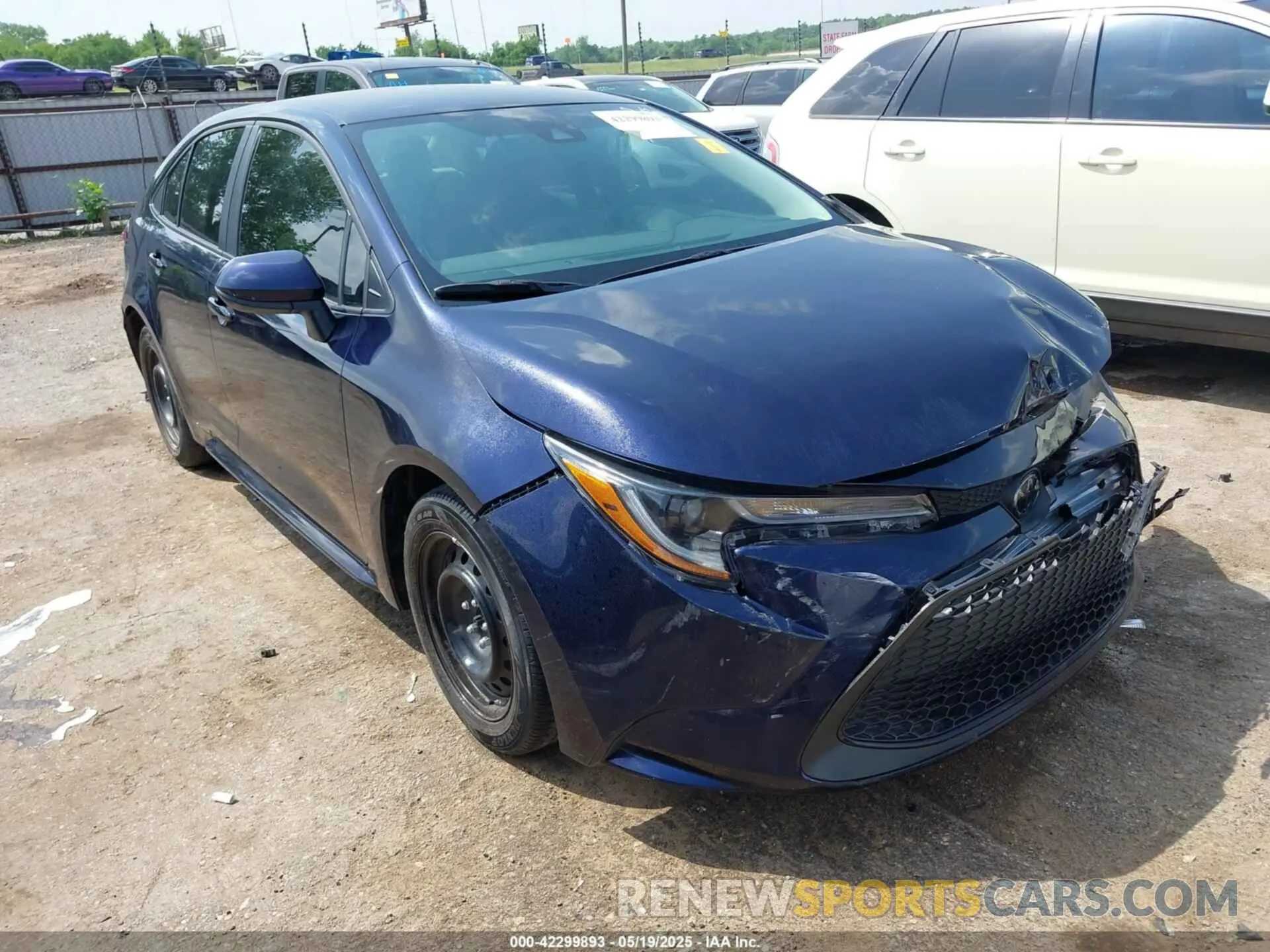 1 fotografías del automóvil dañado 5YFEPMAE8NP338262 TOYOTA COROLLA 2022