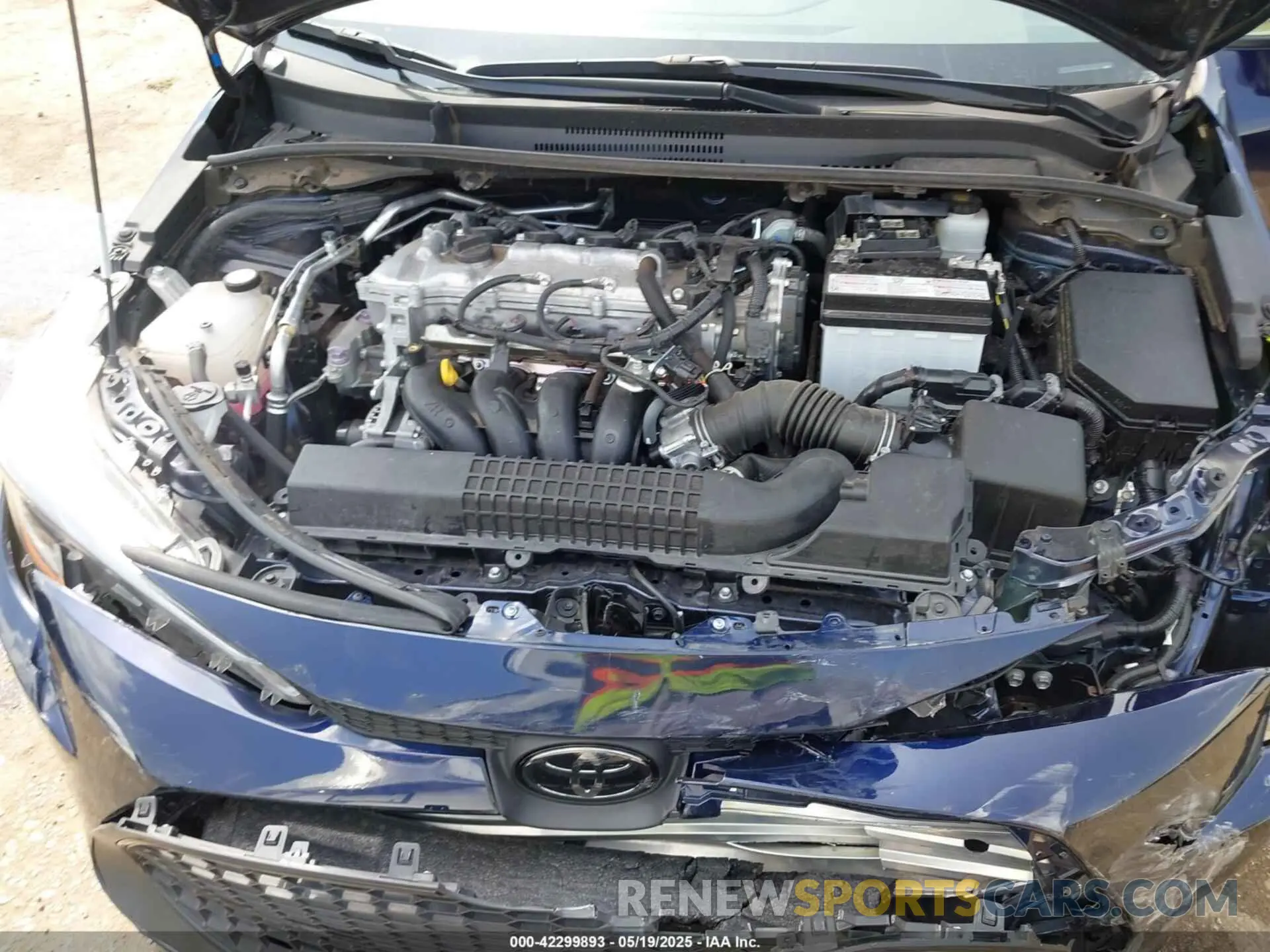 10 fotografías del automóvil dañado 5YFEPMAE8NP338262 TOYOTA COROLLA 2022