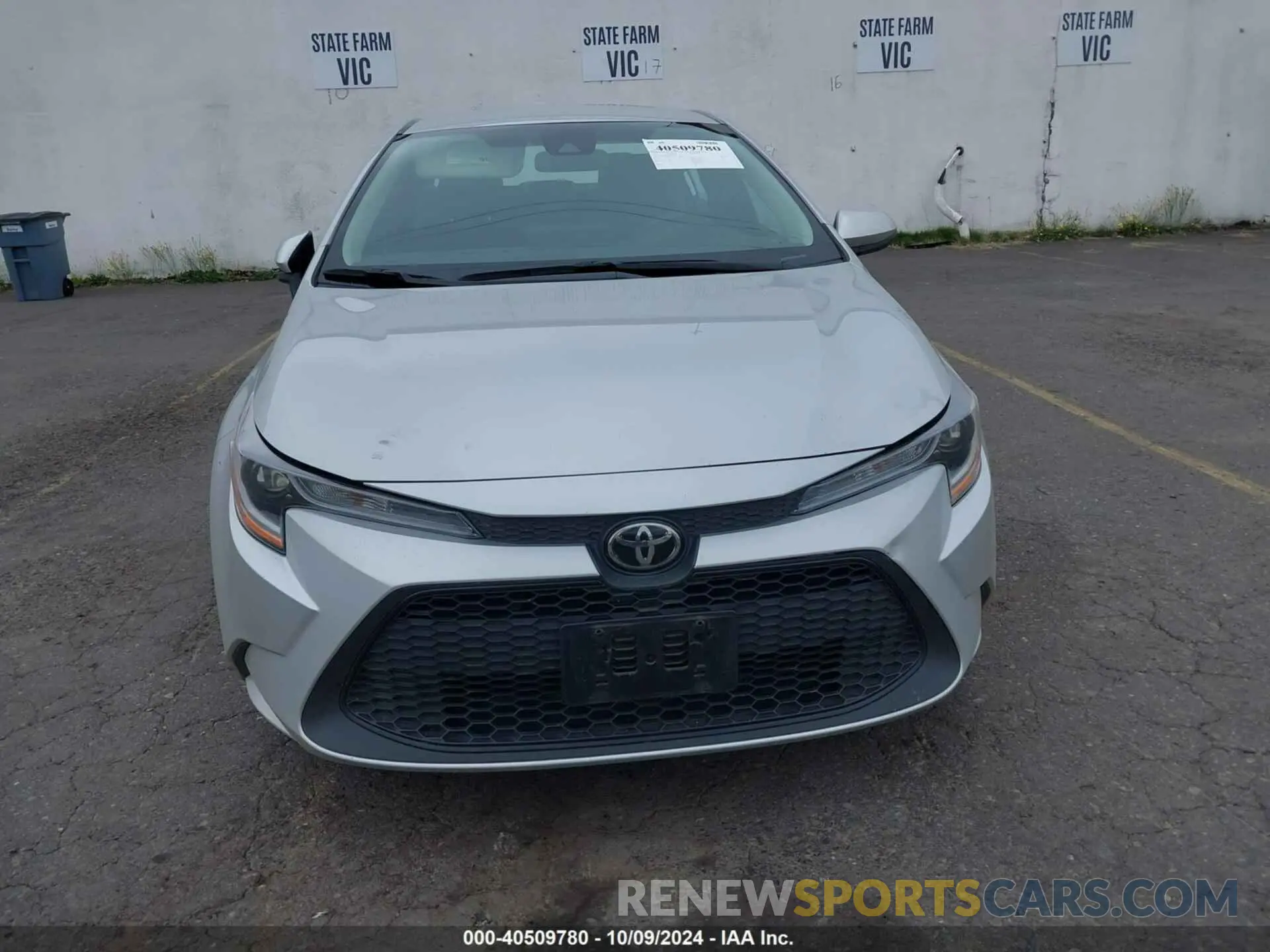 6 fotografías del automóvil dañado 5YFEPMAE8NP339699 TOYOTA COROLLA 2022
