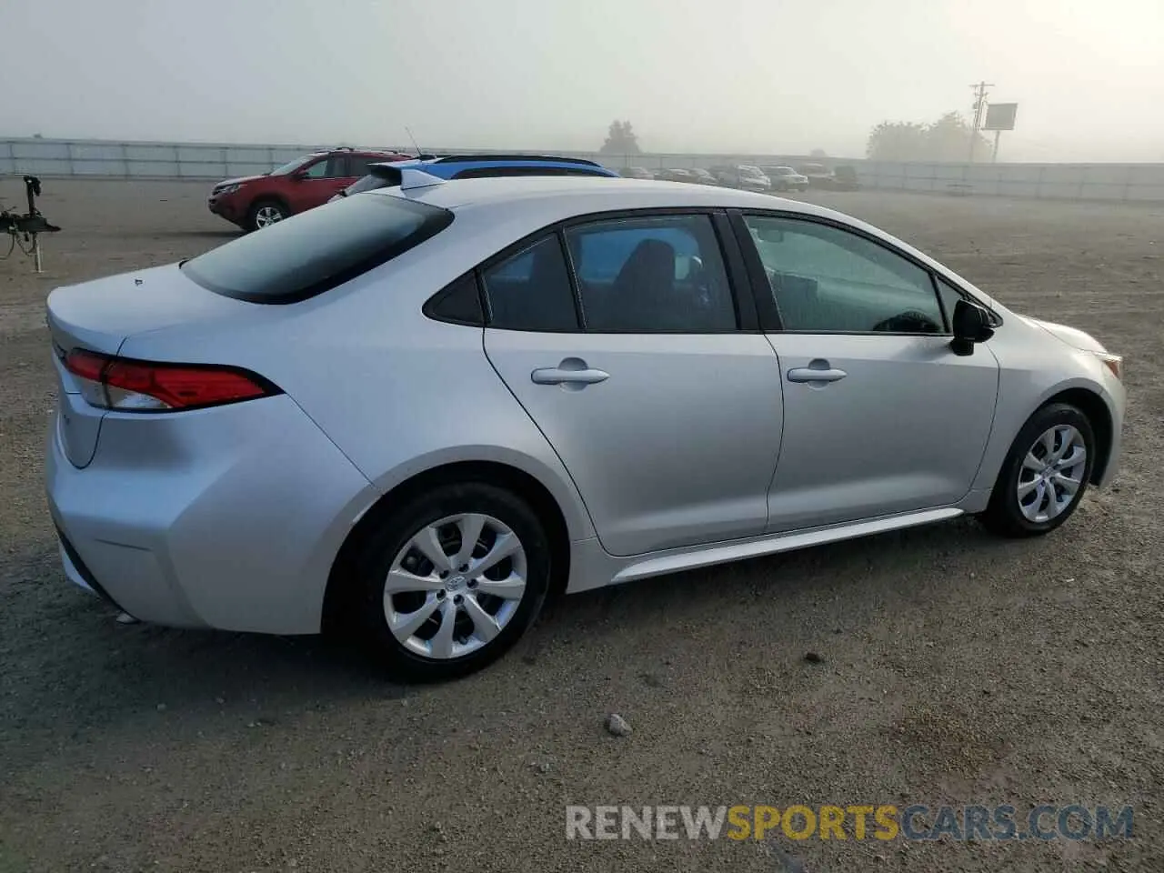 3 fotografías del automóvil dañado 5YFEPMAE8NP340044 TOYOTA COROLLA 2022