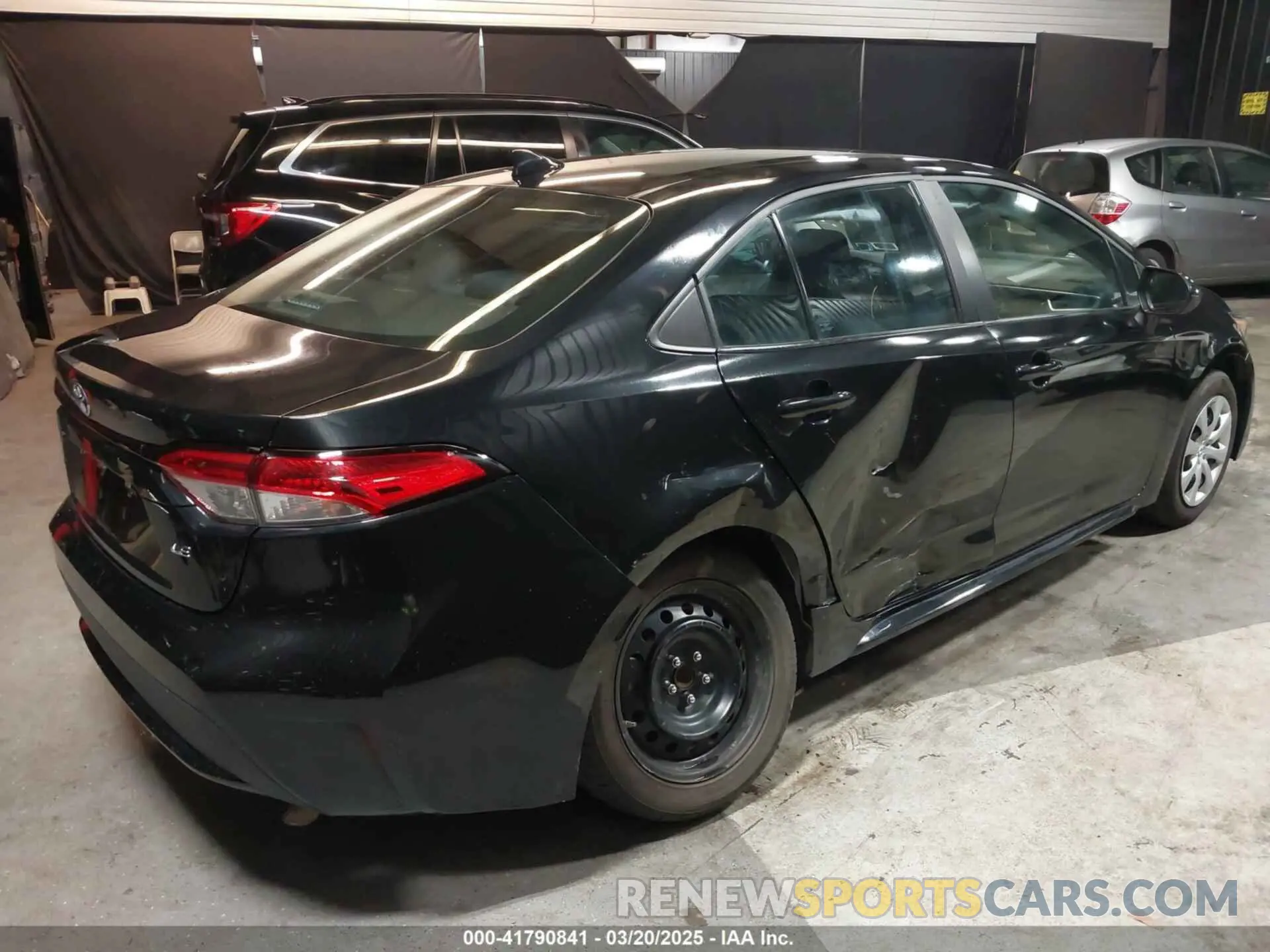 4 fotografías del automóvil dañado 5YFEPMAE8NP341856 TOYOTA COROLLA 2022