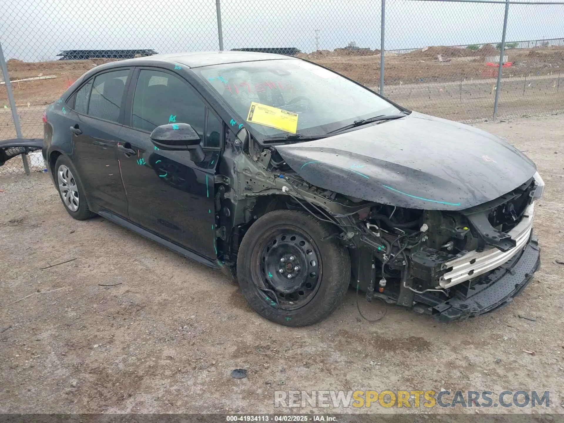 1 fotografías del automóvil dañado 5YFEPMAE8NP358012 TOYOTA COROLLA 2022