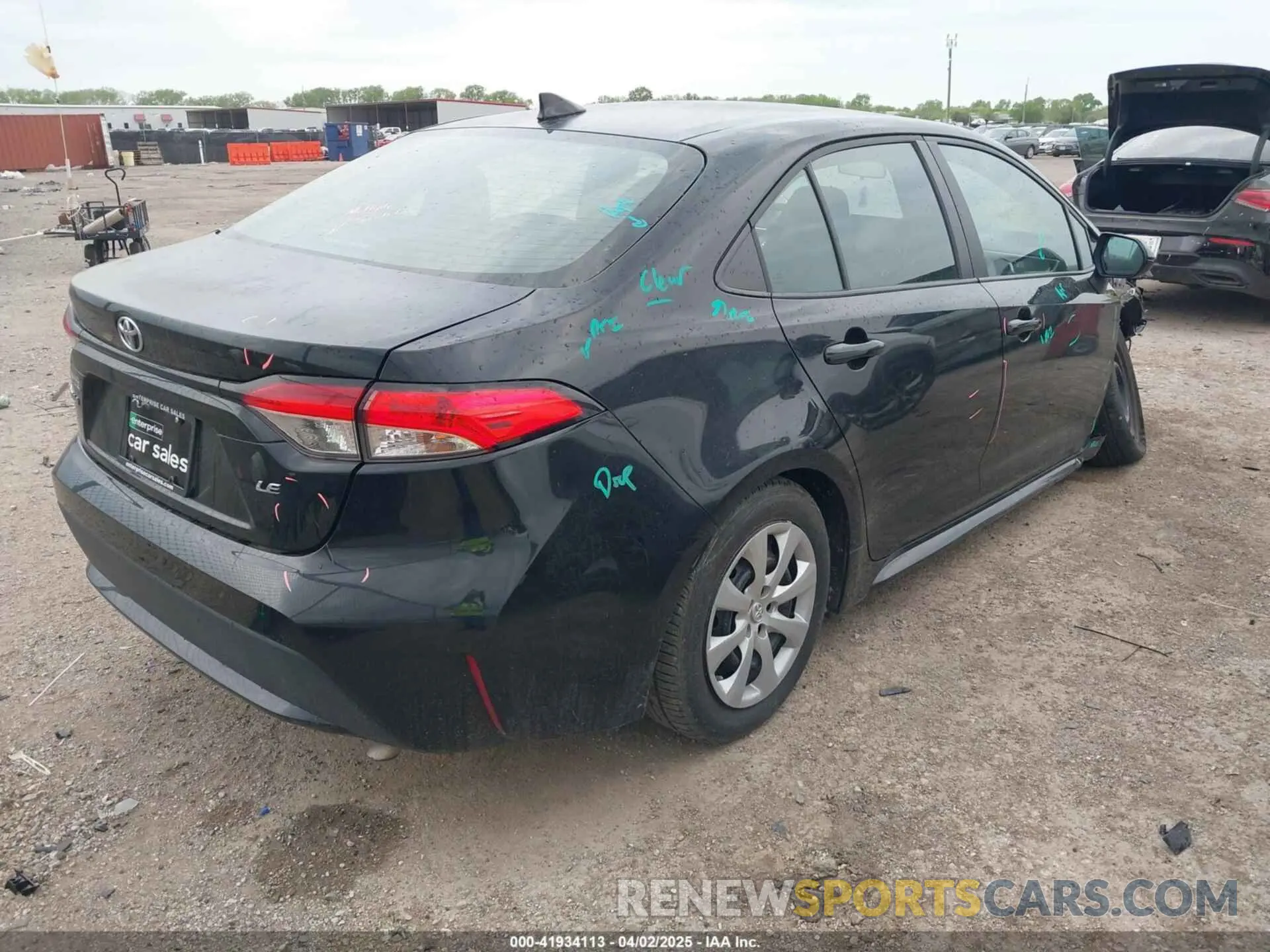4 fotografías del automóvil dañado 5YFEPMAE8NP358012 TOYOTA COROLLA 2022