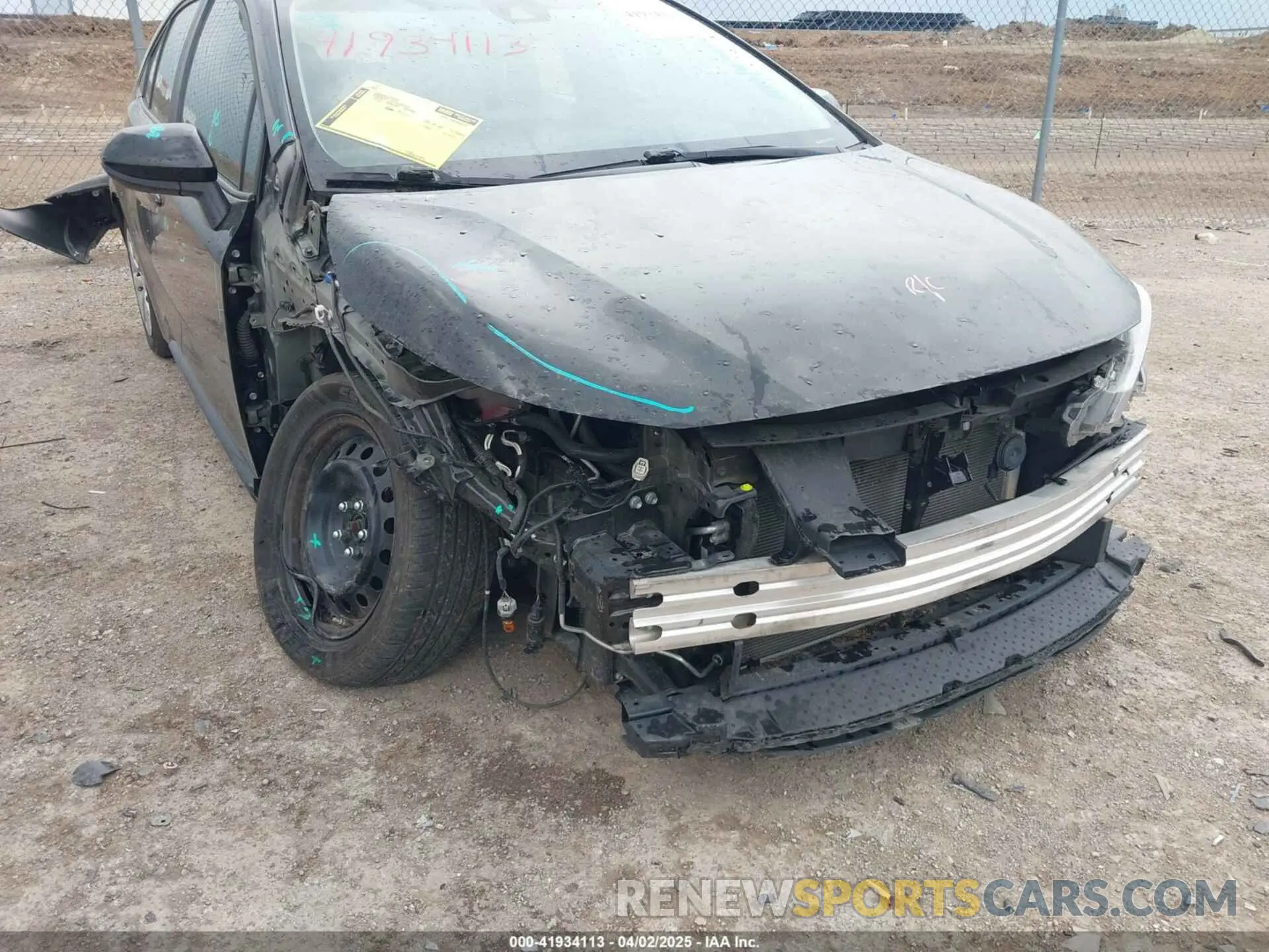 6 fotografías del automóvil dañado 5YFEPMAE8NP358012 TOYOTA COROLLA 2022