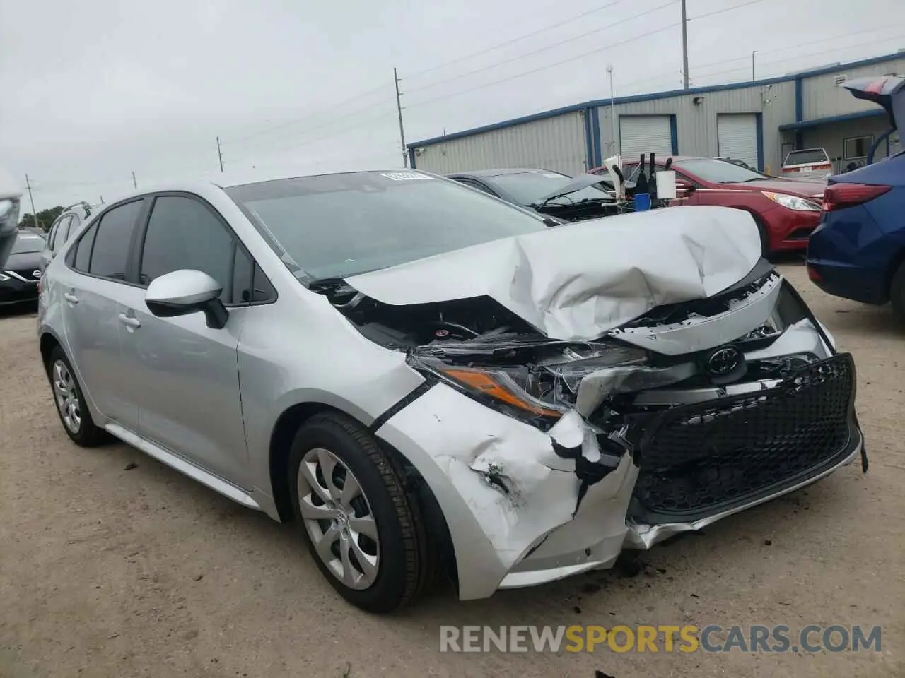 4 fotografías del automóvil dañado 5YFEPMAE8NP363789 TOYOTA COROLLA 2022