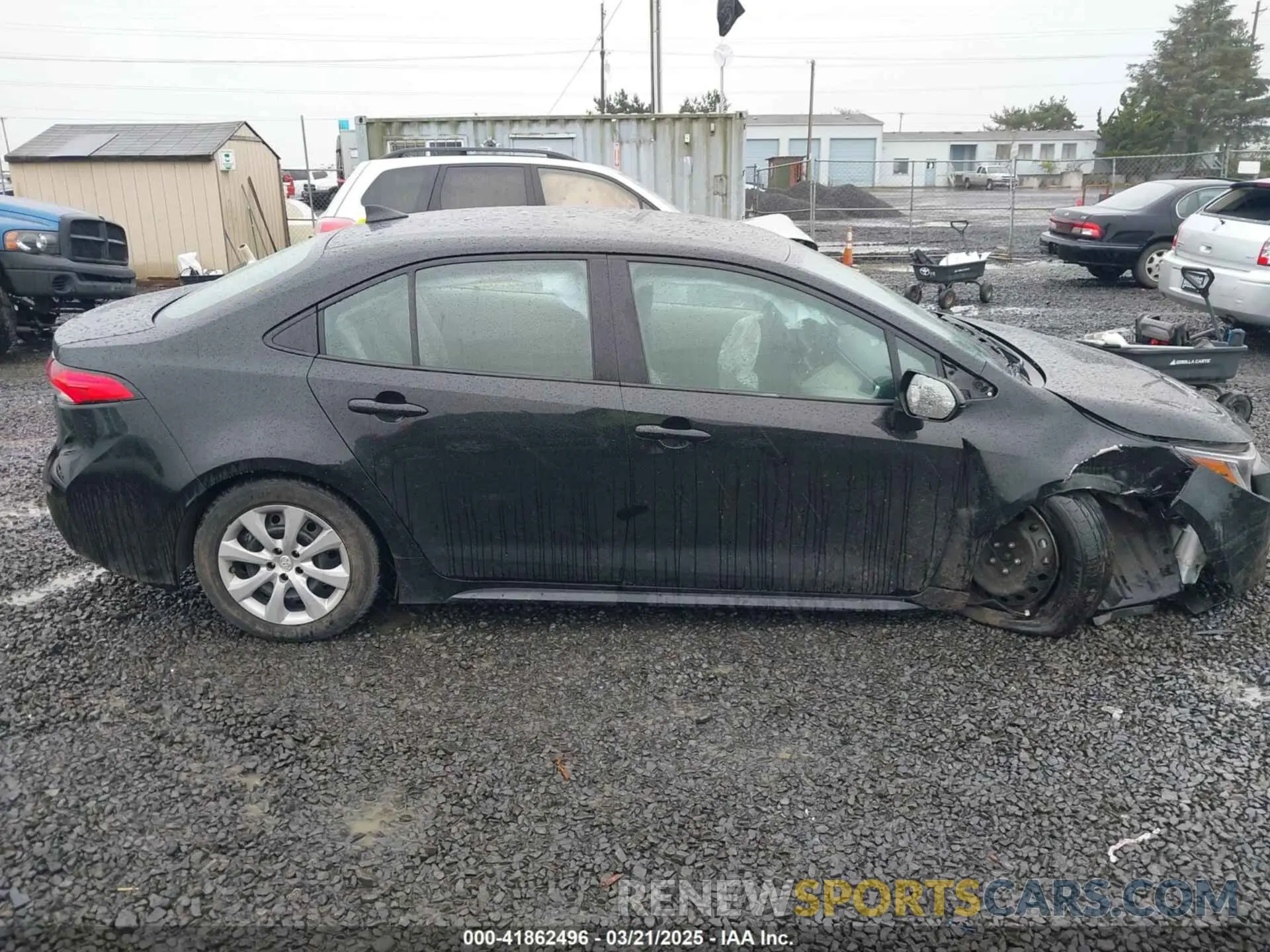 13 fotografías del automóvil dañado 5YFEPMAE8NP369091 TOYOTA COROLLA 2022