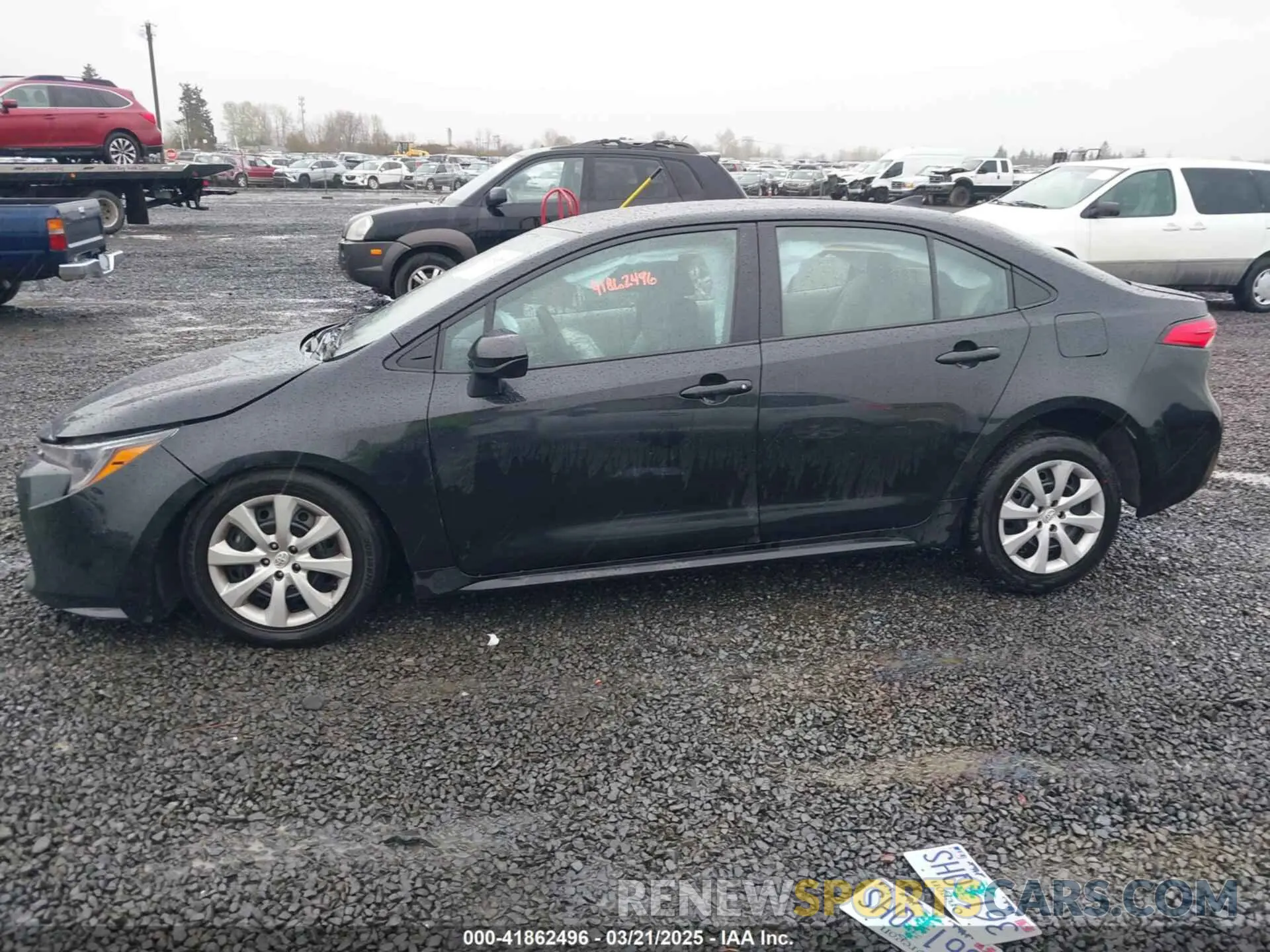 14 fotografías del automóvil dañado 5YFEPMAE8NP369091 TOYOTA COROLLA 2022