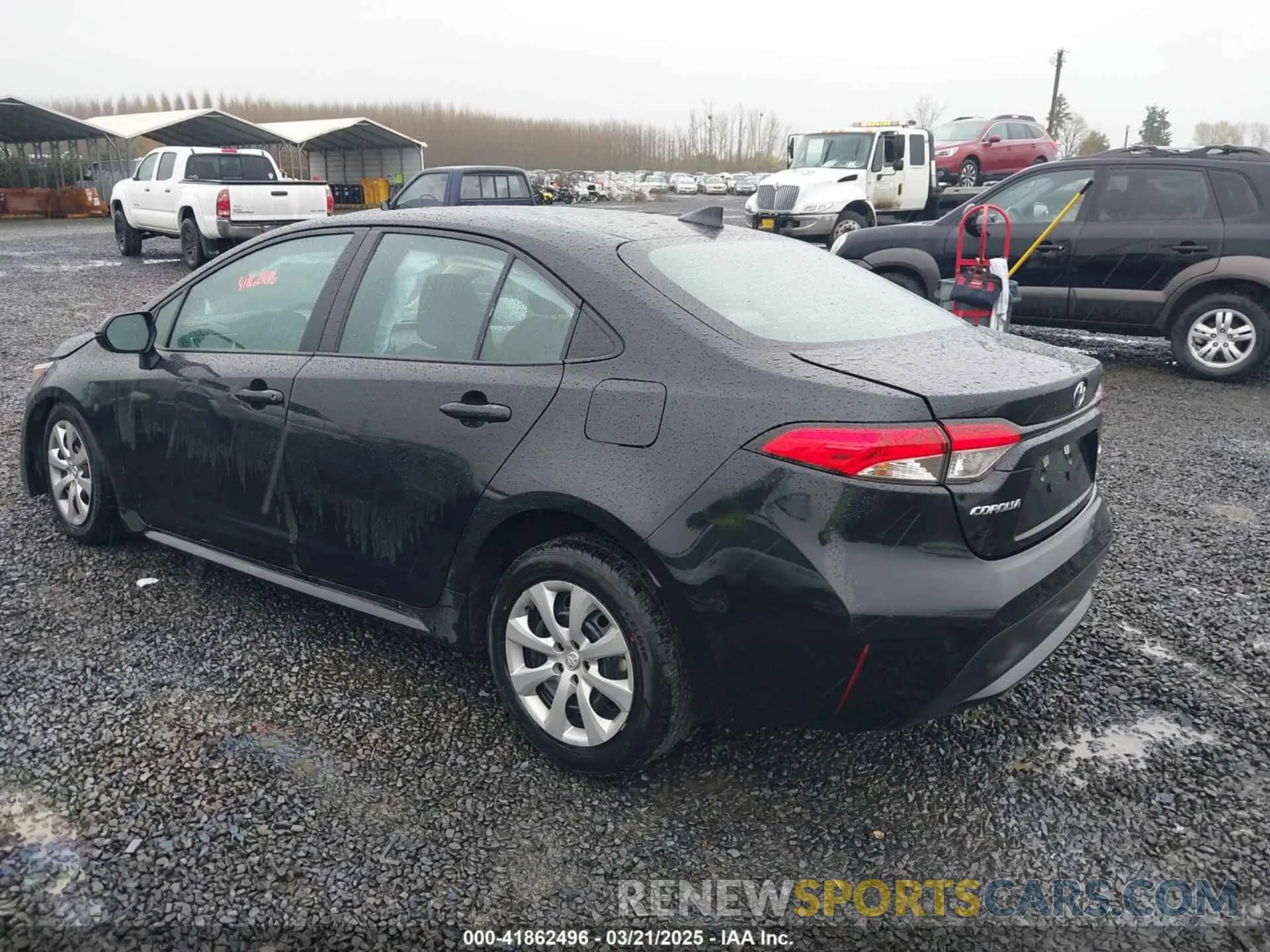 3 fotografías del automóvil dañado 5YFEPMAE8NP369091 TOYOTA COROLLA 2022
