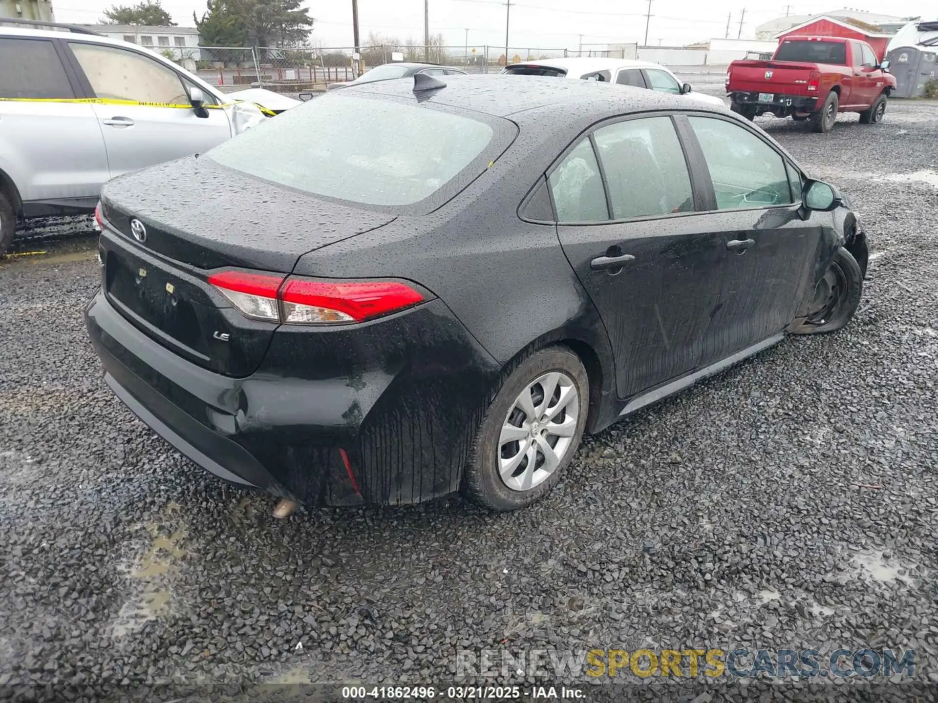 4 fotografías del automóvil dañado 5YFEPMAE8NP369091 TOYOTA COROLLA 2022