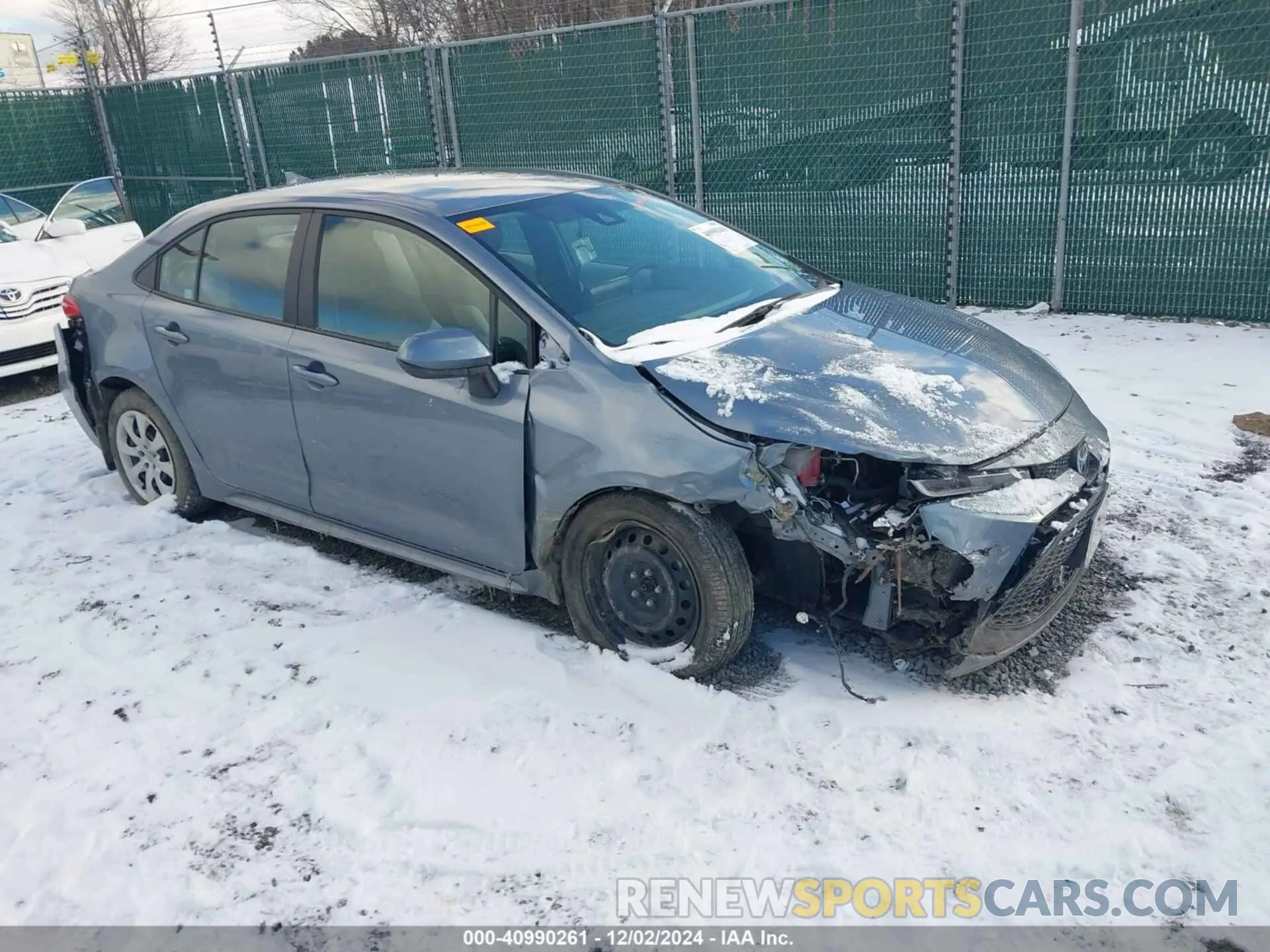 1 fotografías del automóvil dañado 5YFEPMAE8NP373495 TOYOTA COROLLA 2022