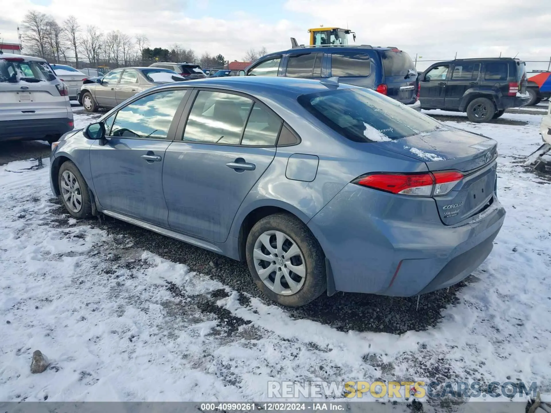 3 fotografías del automóvil dañado 5YFEPMAE8NP373495 TOYOTA COROLLA 2022