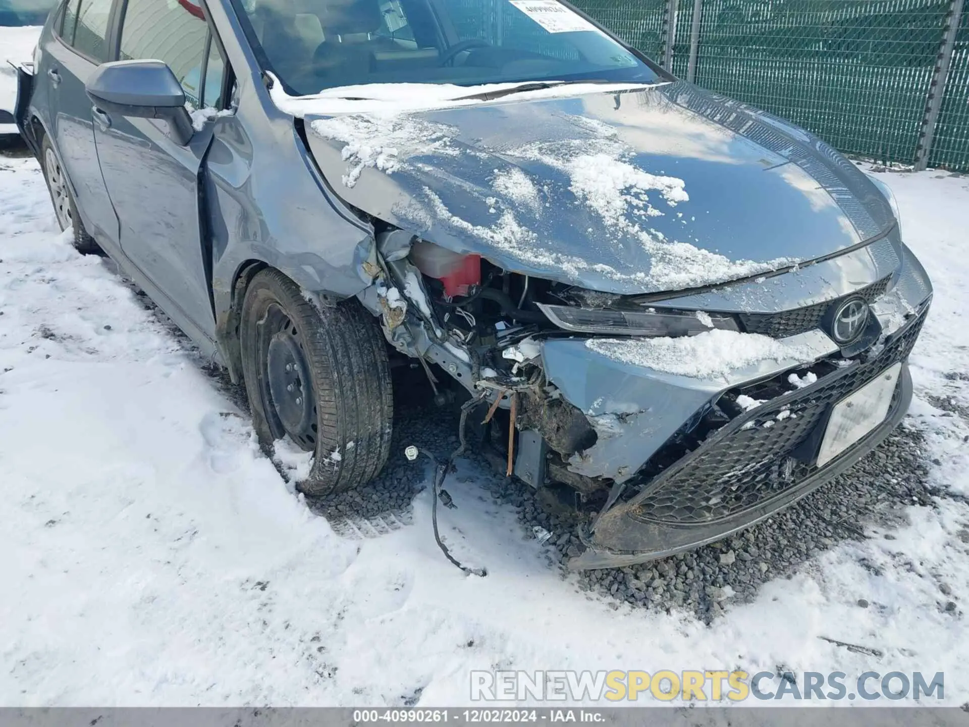 6 fotografías del automóvil dañado 5YFEPMAE8NP373495 TOYOTA COROLLA 2022