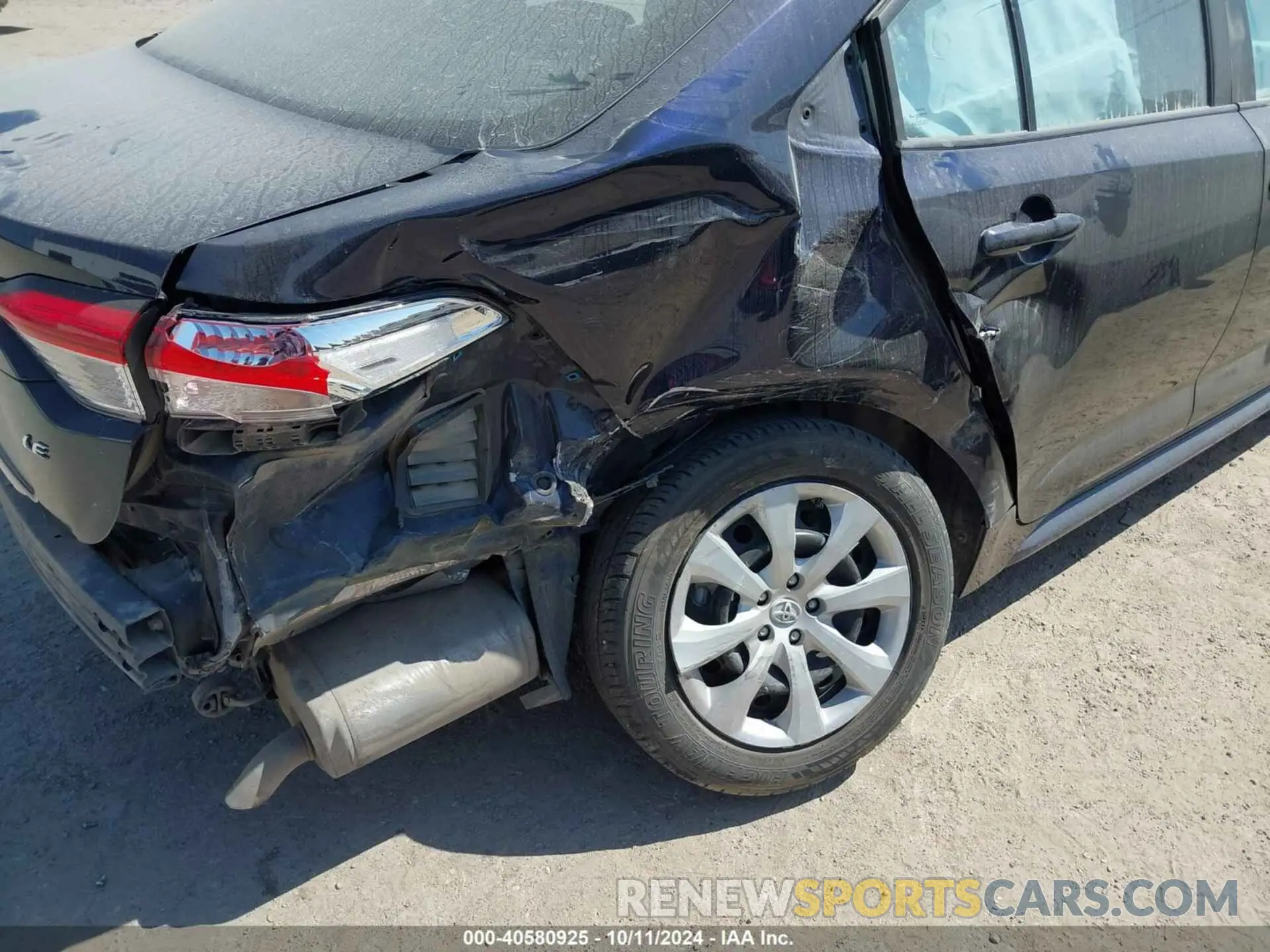 6 fotografías del automóvil dañado 5YFEPMAE8NP379409 TOYOTA COROLLA 2022