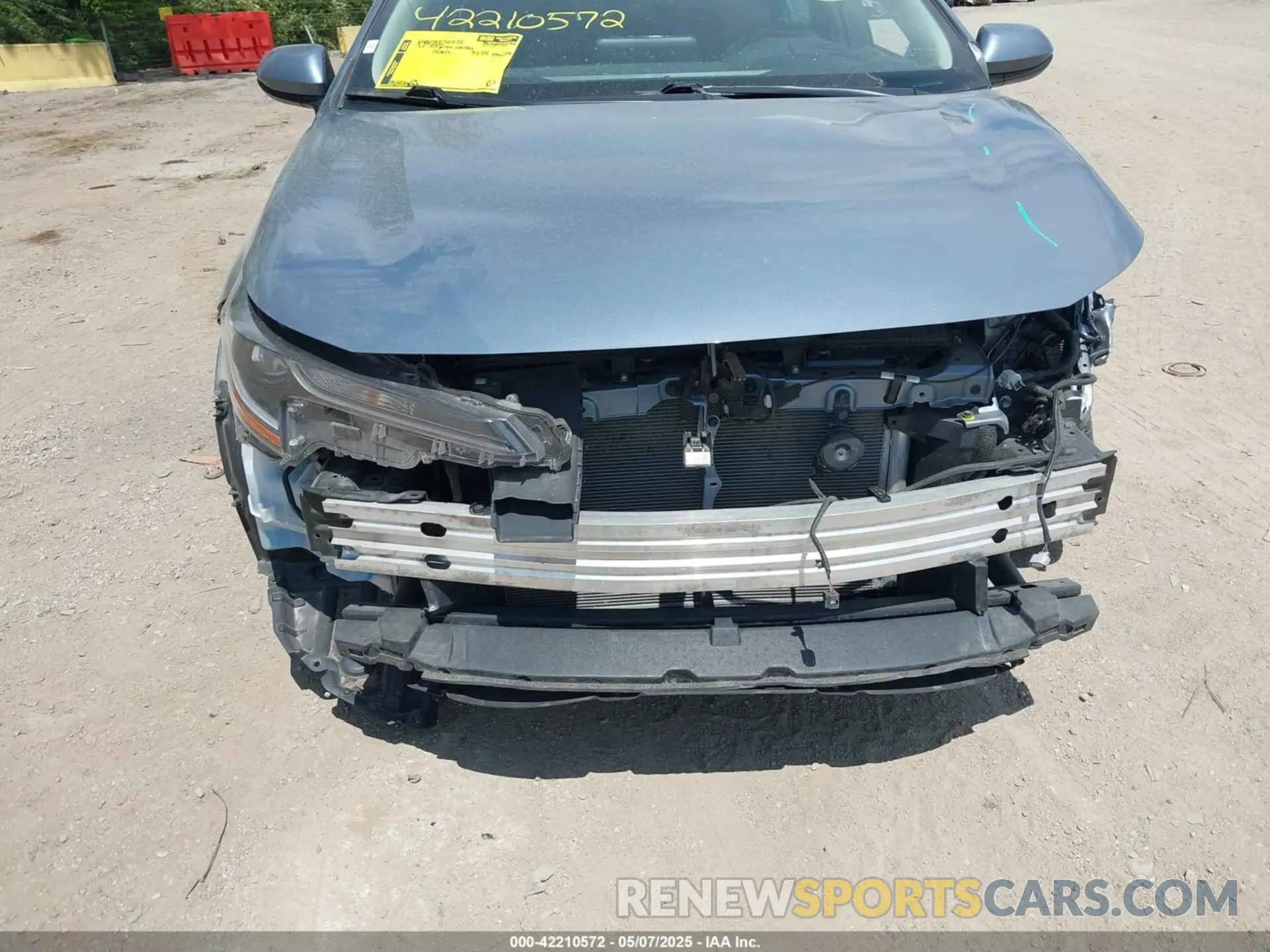 6 fotografías del automóvil dañado 5YFEPMAE8NP385419 TOYOTA COROLLA 2022