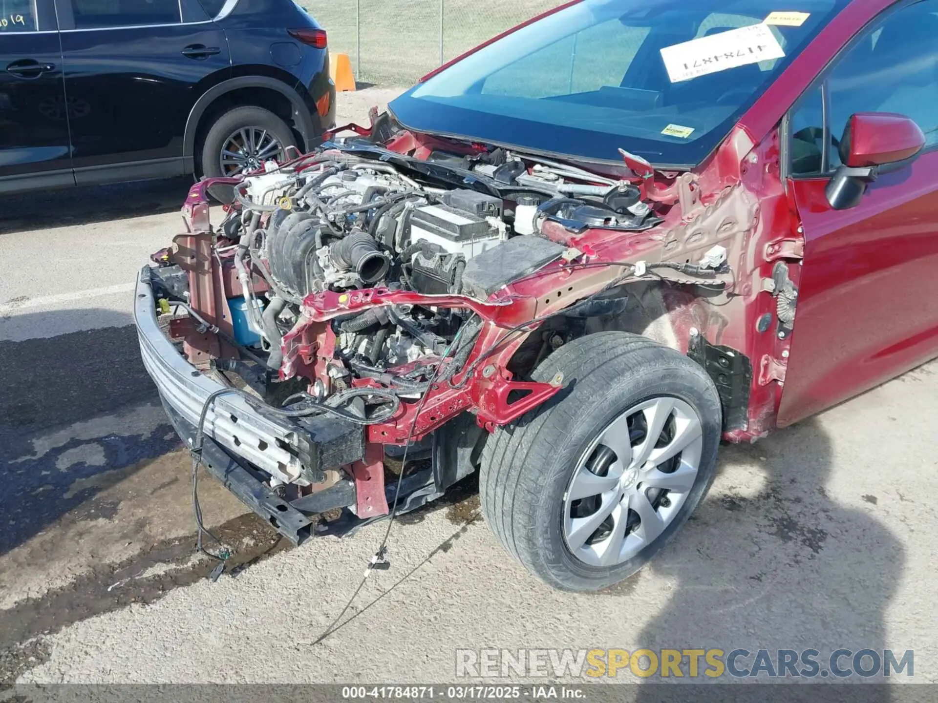 18 fotografías del automóvil dañado 5YFEPMAE9NP271963 TOYOTA COROLLA 2022