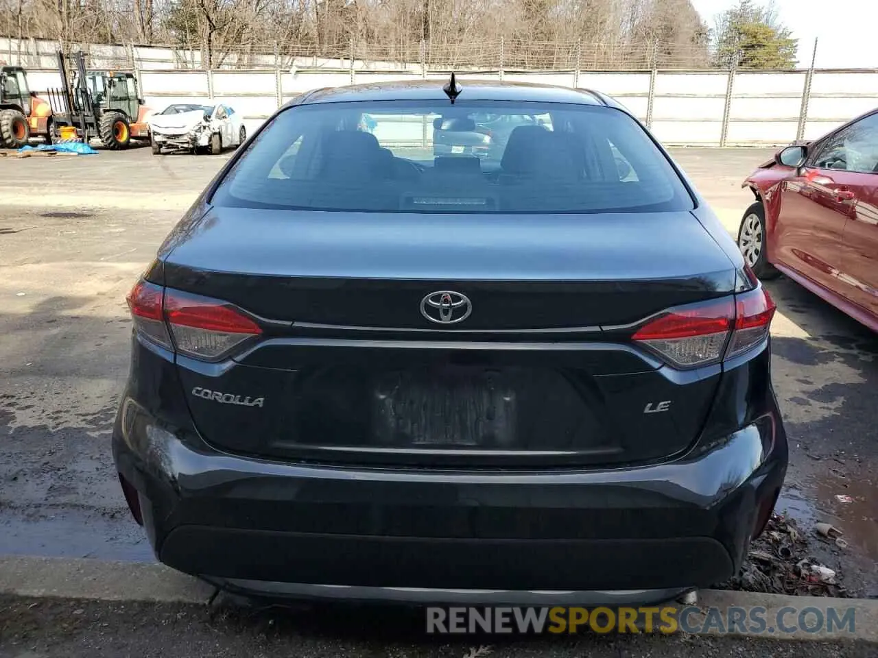 6 fotografías del automóvil dañado 5YFEPMAE9NP279805 TOYOTA COROLLA 2022