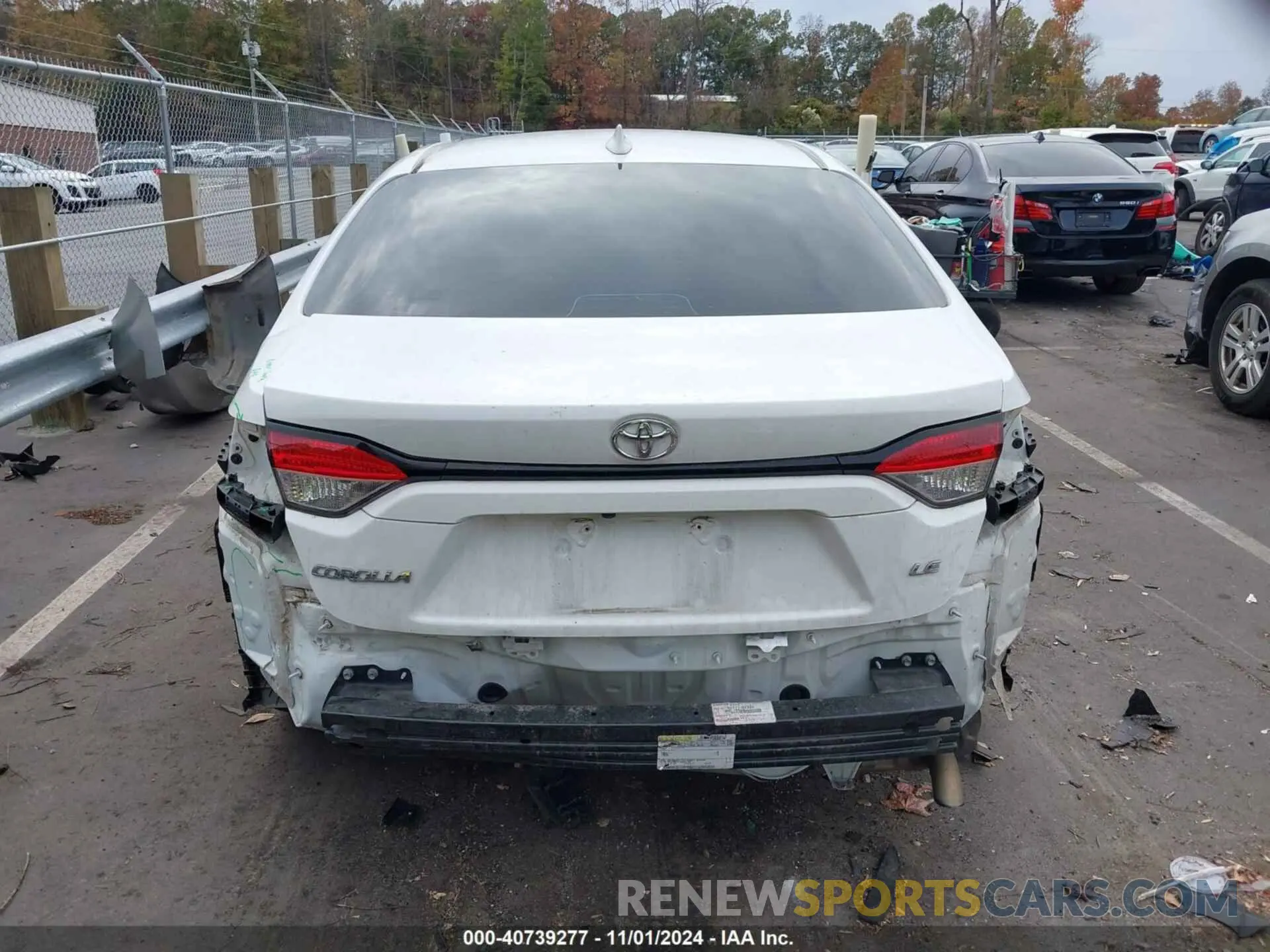16 fotografías del automóvil dañado 5YFEPMAE9NP283370 TOYOTA COROLLA 2022
