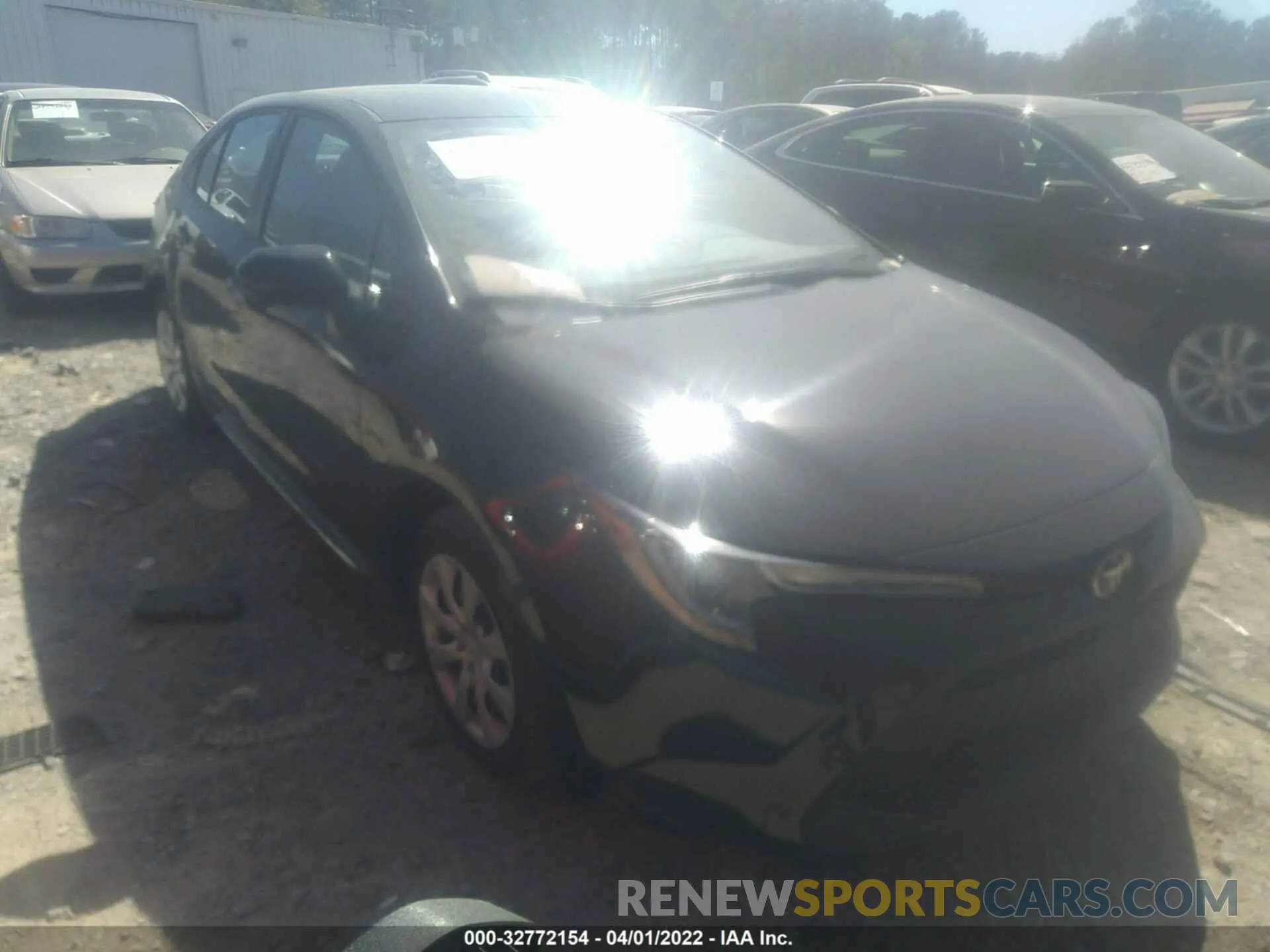 1 fotografías del automóvil dañado 5YFEPMAE9NP283787 TOYOTA COROLLA 2022
