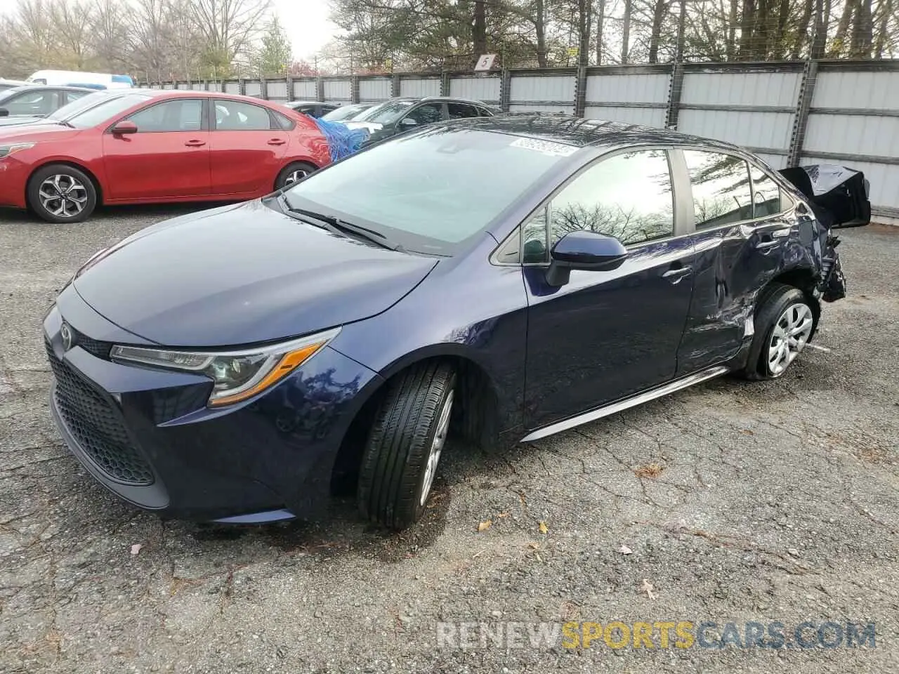 1 fotografías del automóvil dañado 5YFEPMAE9NP289220 TOYOTA COROLLA 2022