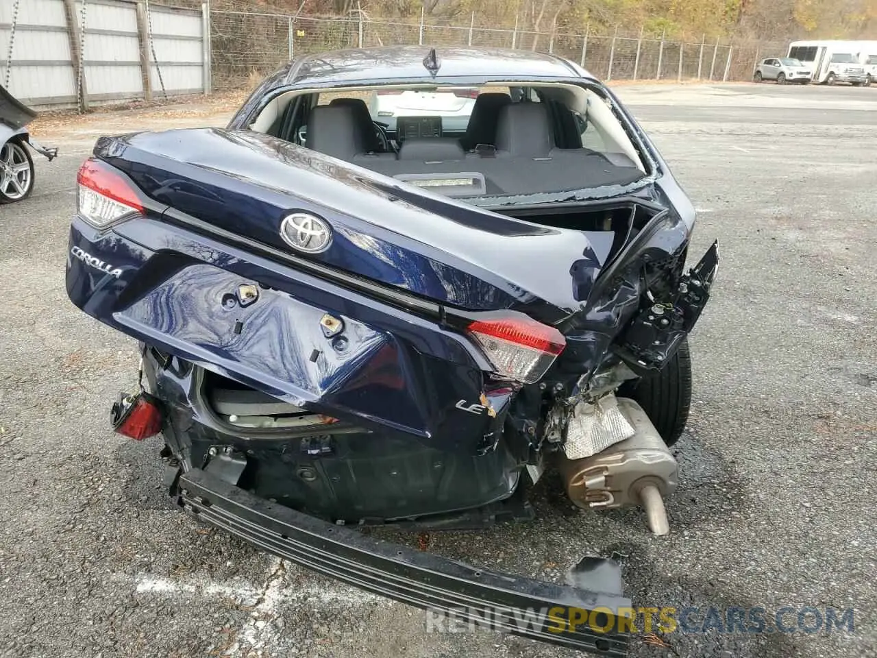 6 fotografías del automóvil dañado 5YFEPMAE9NP289220 TOYOTA COROLLA 2022