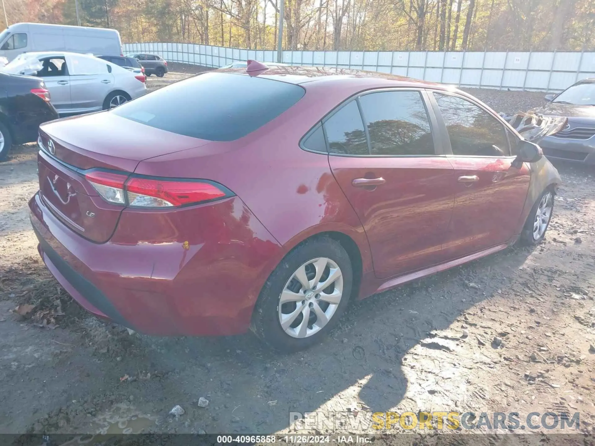 4 fotografías del automóvil dañado 5YFEPMAE9NP307232 TOYOTA COROLLA 2022