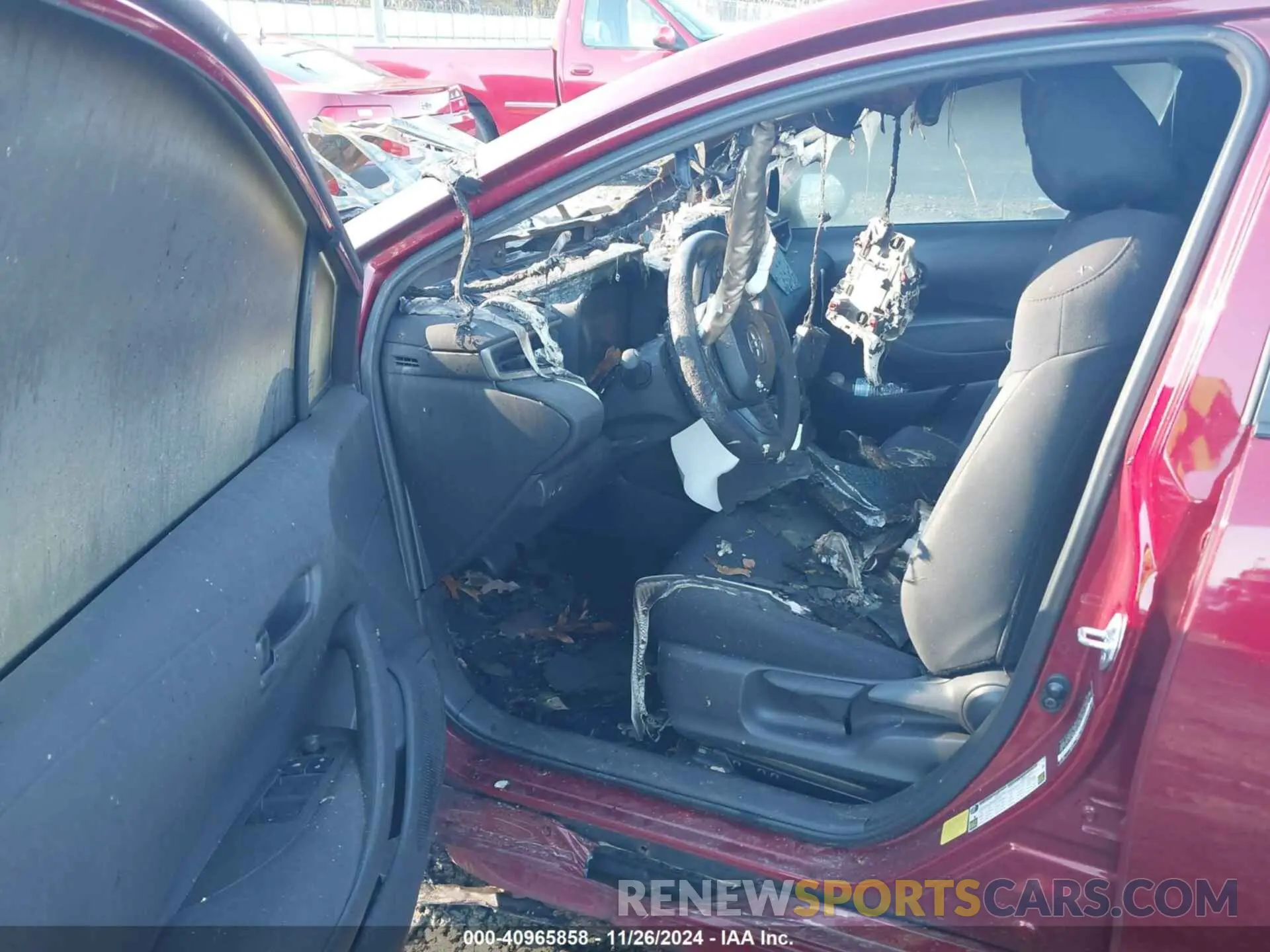 5 fotografías del automóvil dañado 5YFEPMAE9NP307232 TOYOTA COROLLA 2022